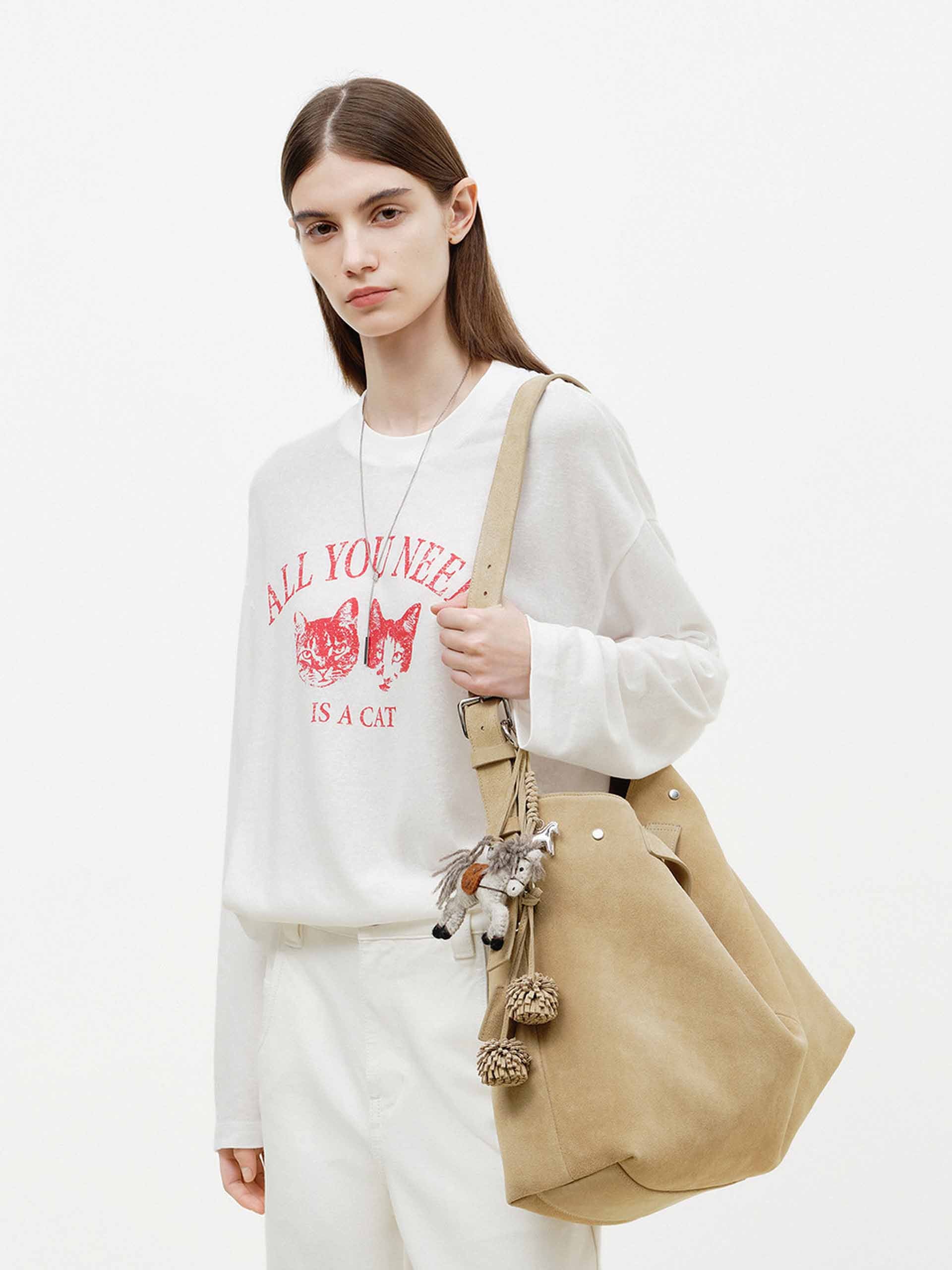 Contrast Distressed Print T-shirt - Image 3