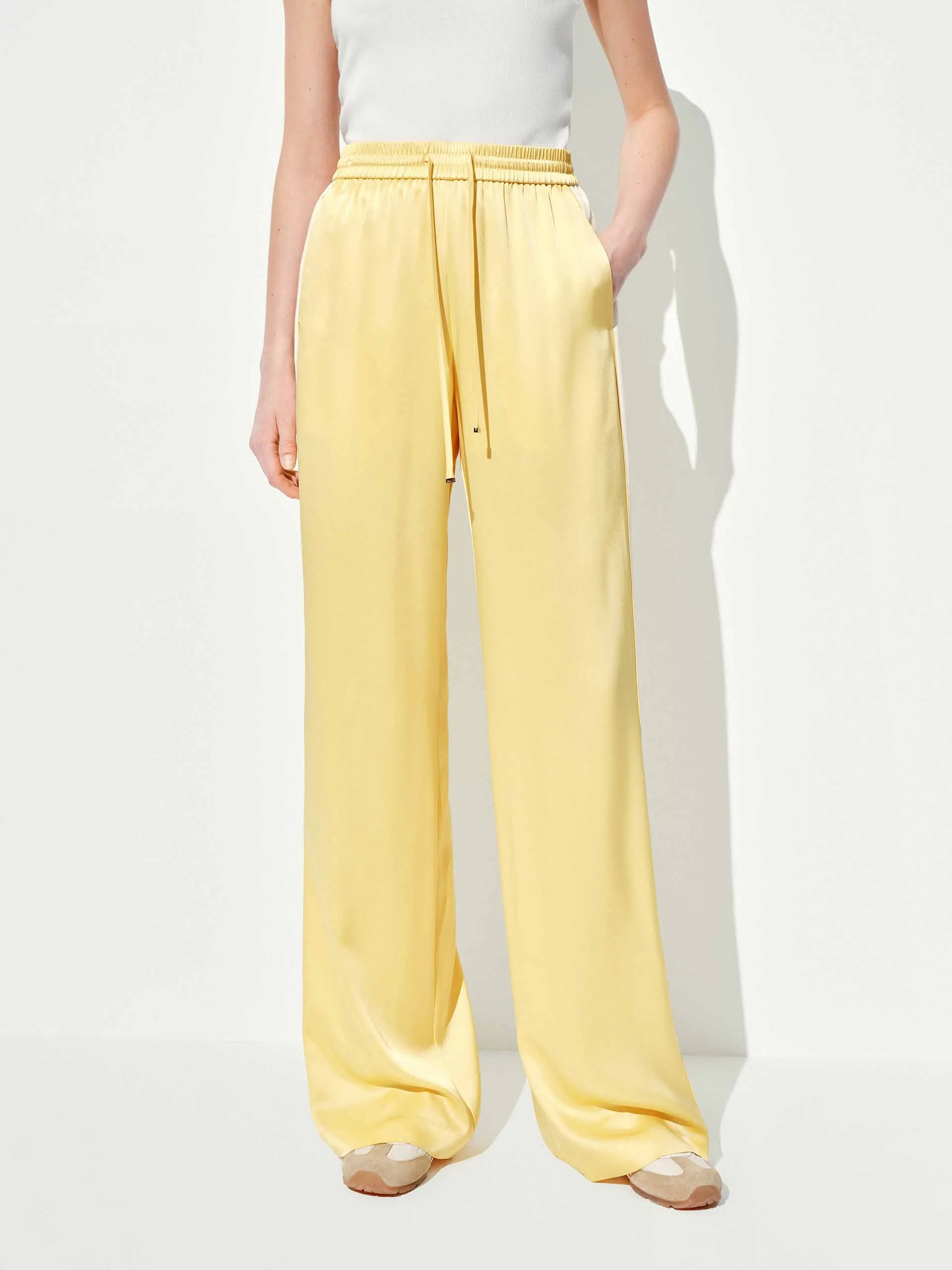 Contrast Drawstring Waist Trousers - Image 9