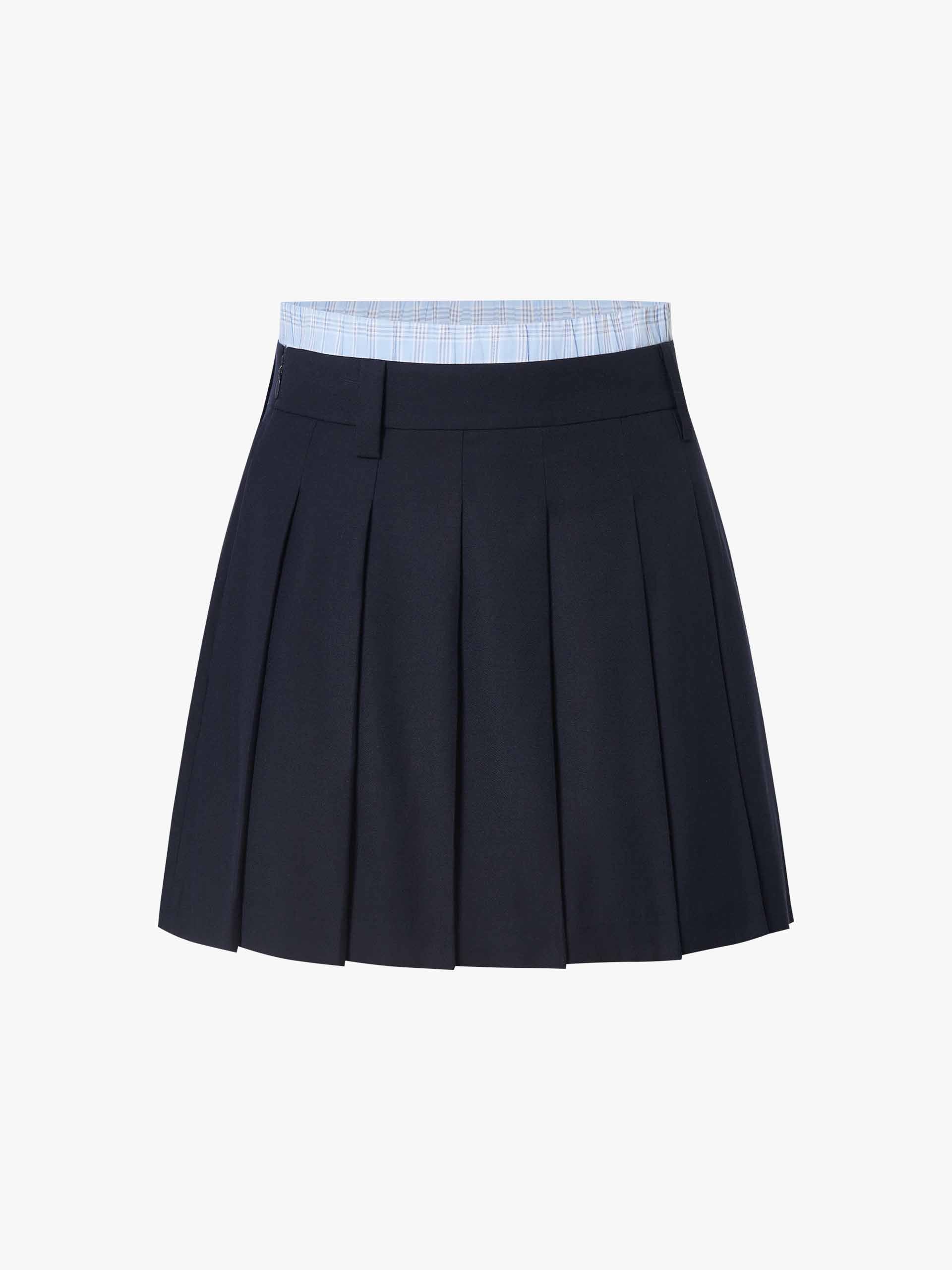 Contrast Inner Pleated Skirt - Image 5