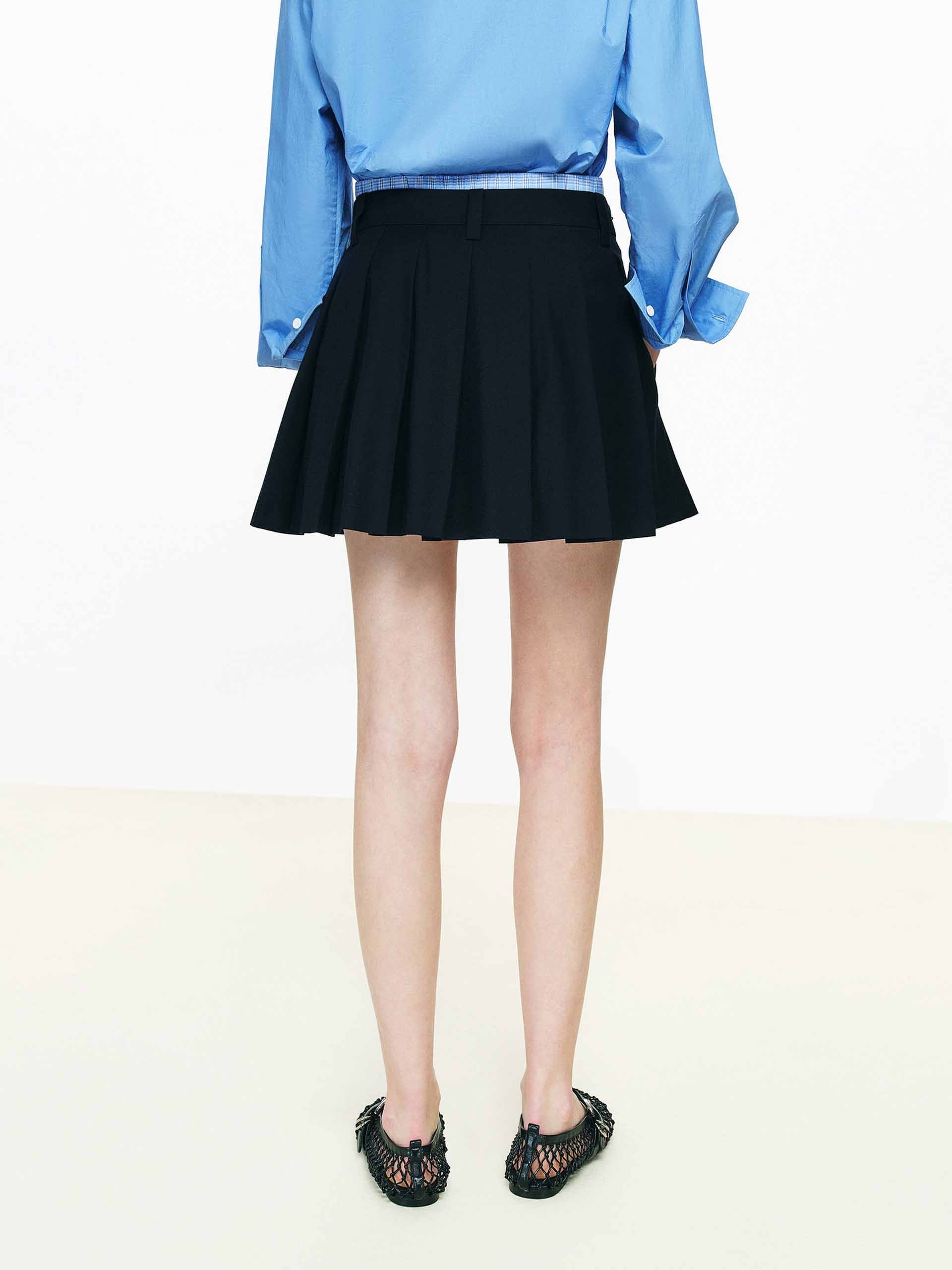 Contrast Inner Pleated Skirt - Image 6