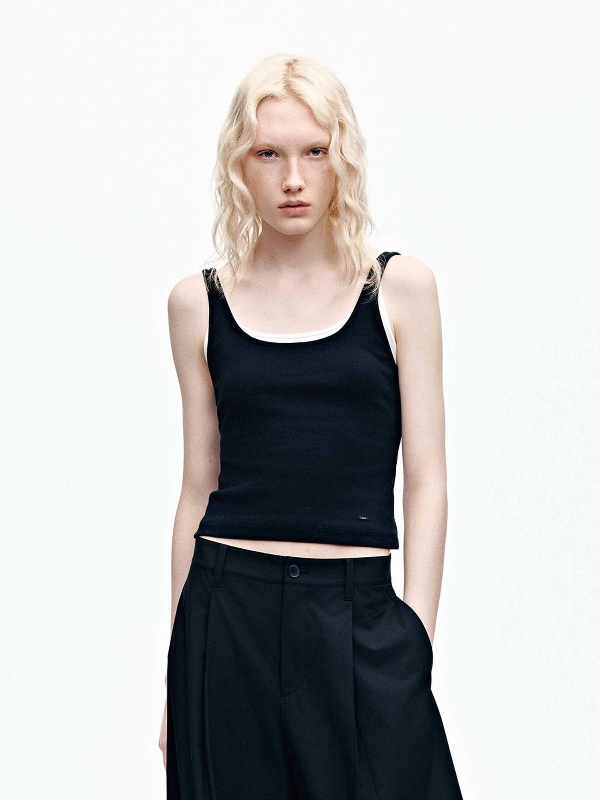 Contrast Paneled Knit Tank - Image 17