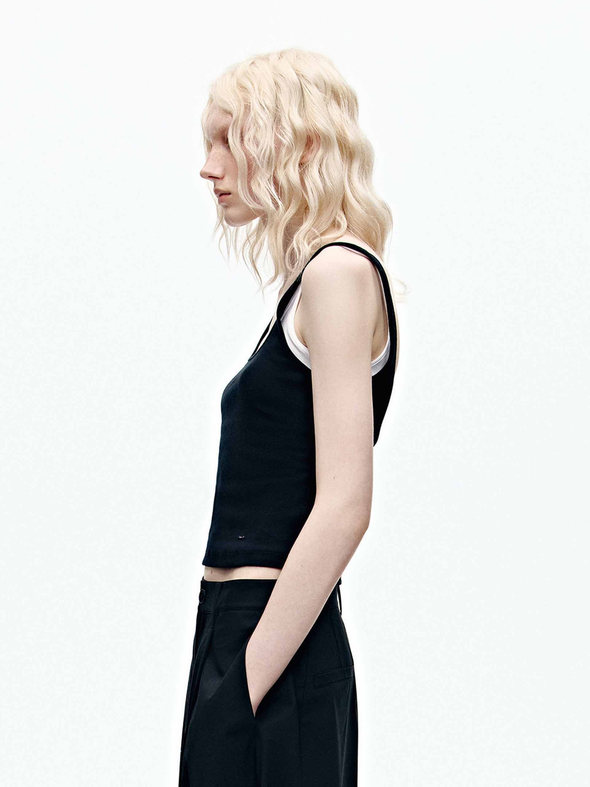 Contrast Paneled Knit Tank - Image 22