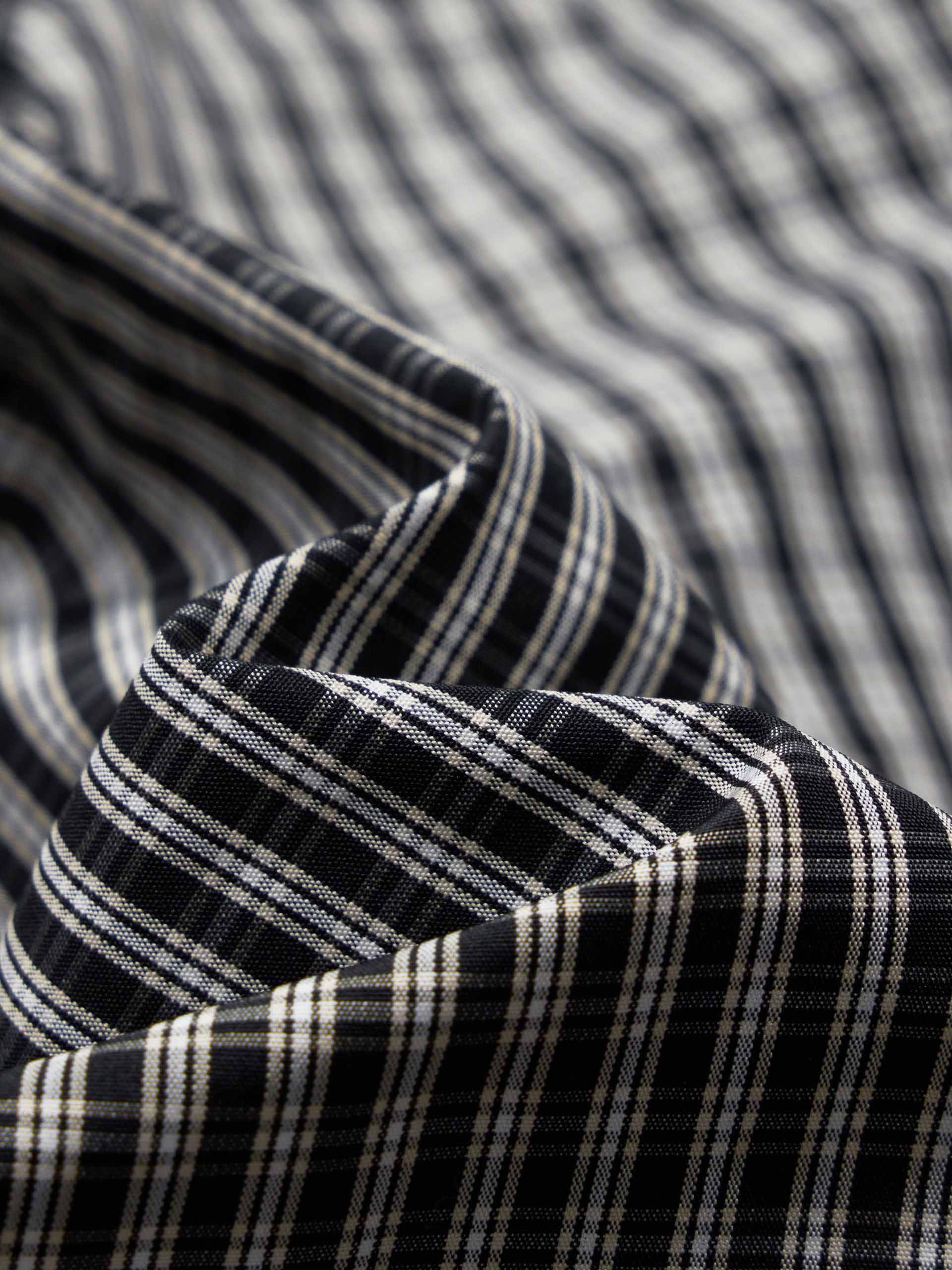 Contrast Plaid Balloon Skirt - Image 4