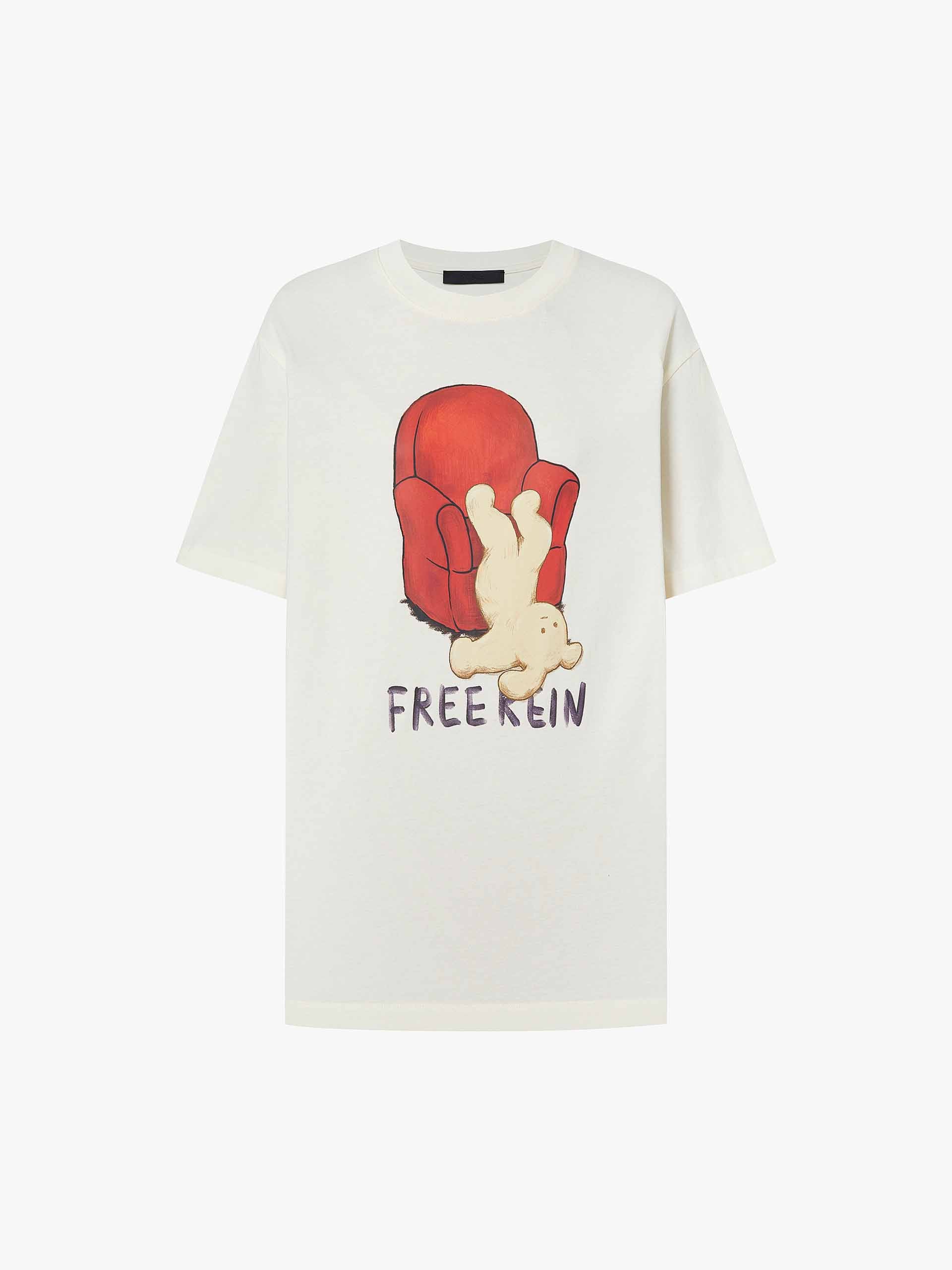 Contrast Print Cotton T-shirt - Image 13