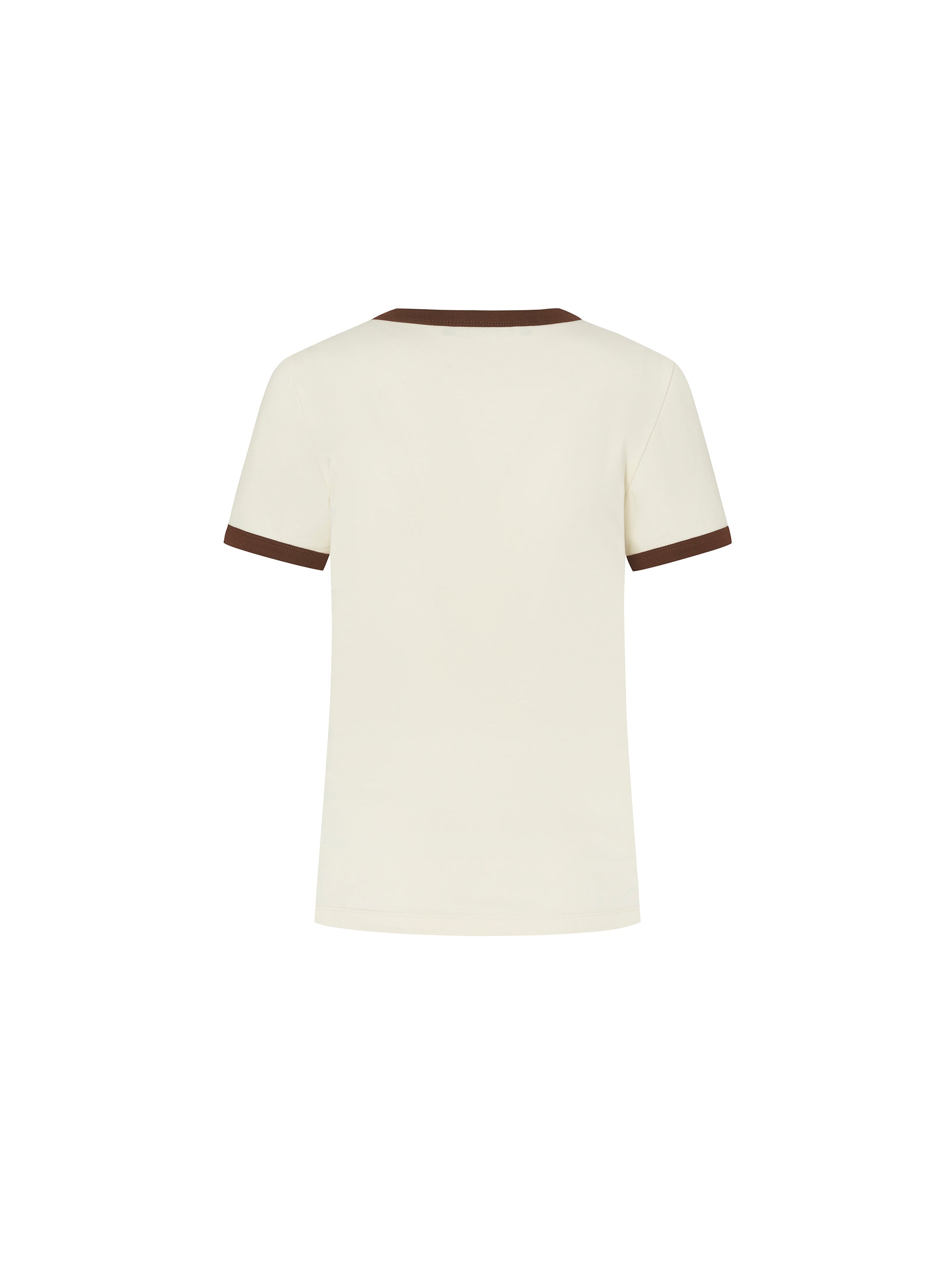 Contrast Round Neck T-shirt - Image 6