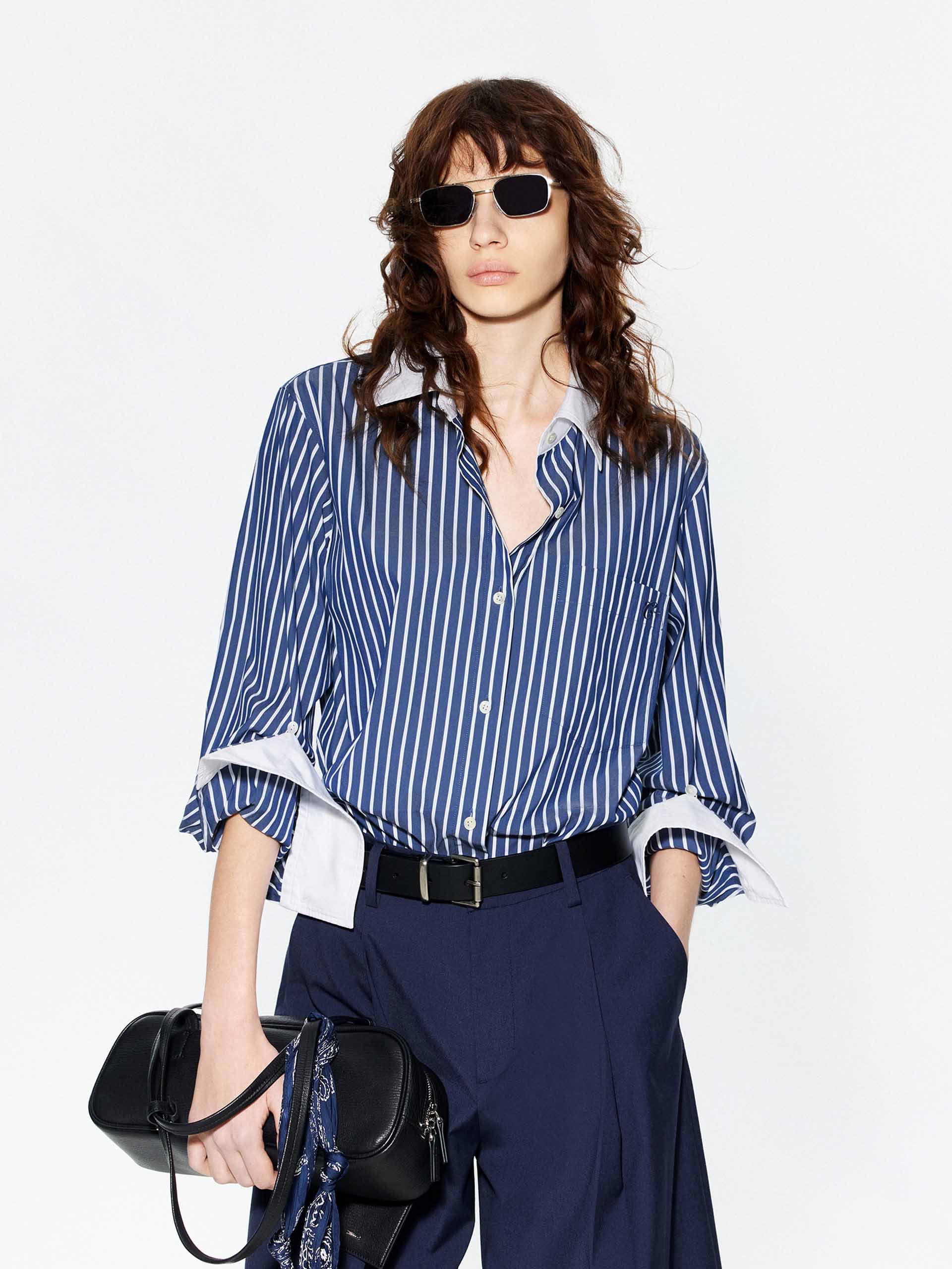 Contrast Striped Shirt