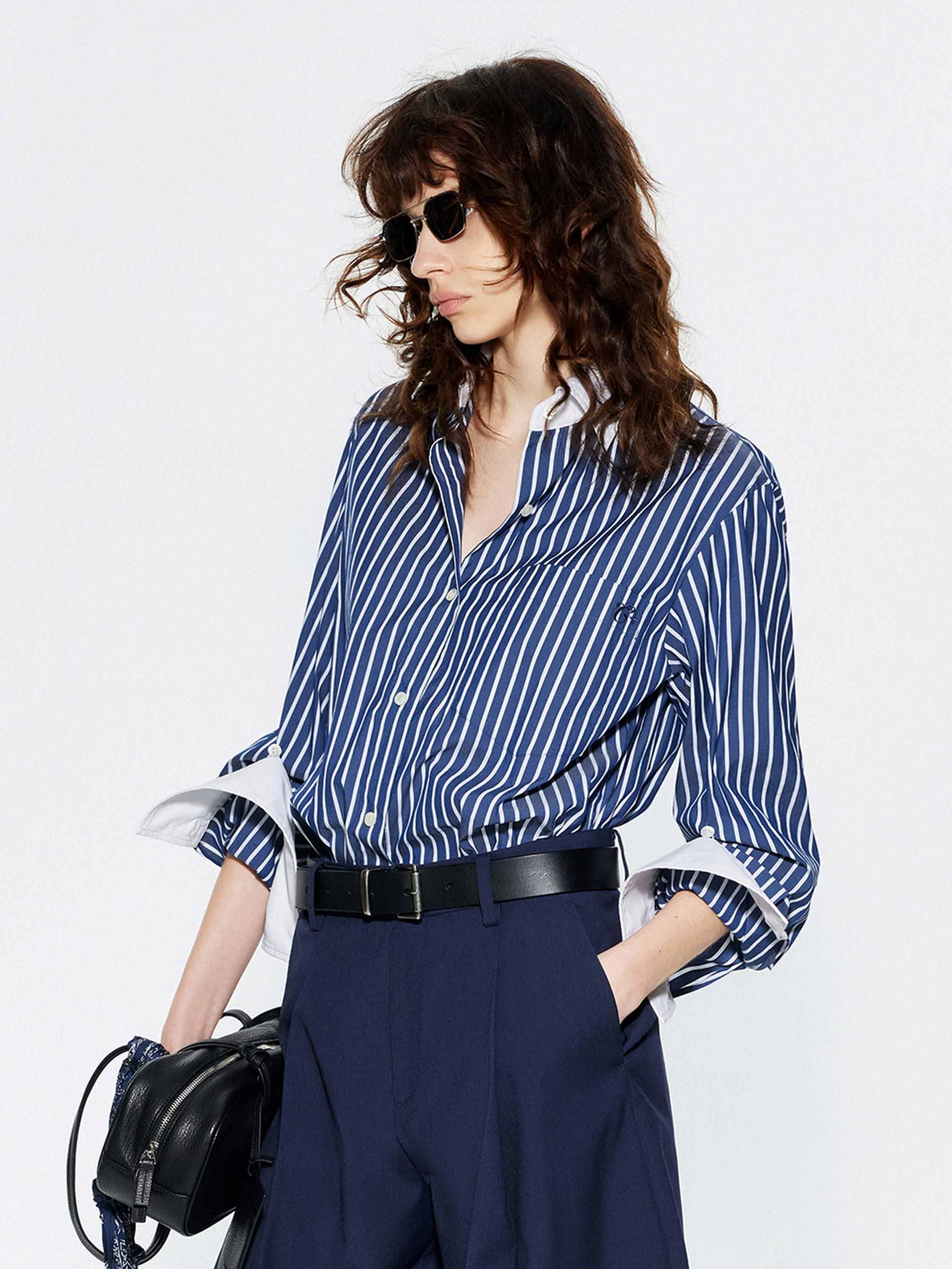 Contrast Striped Shirt - Image 3