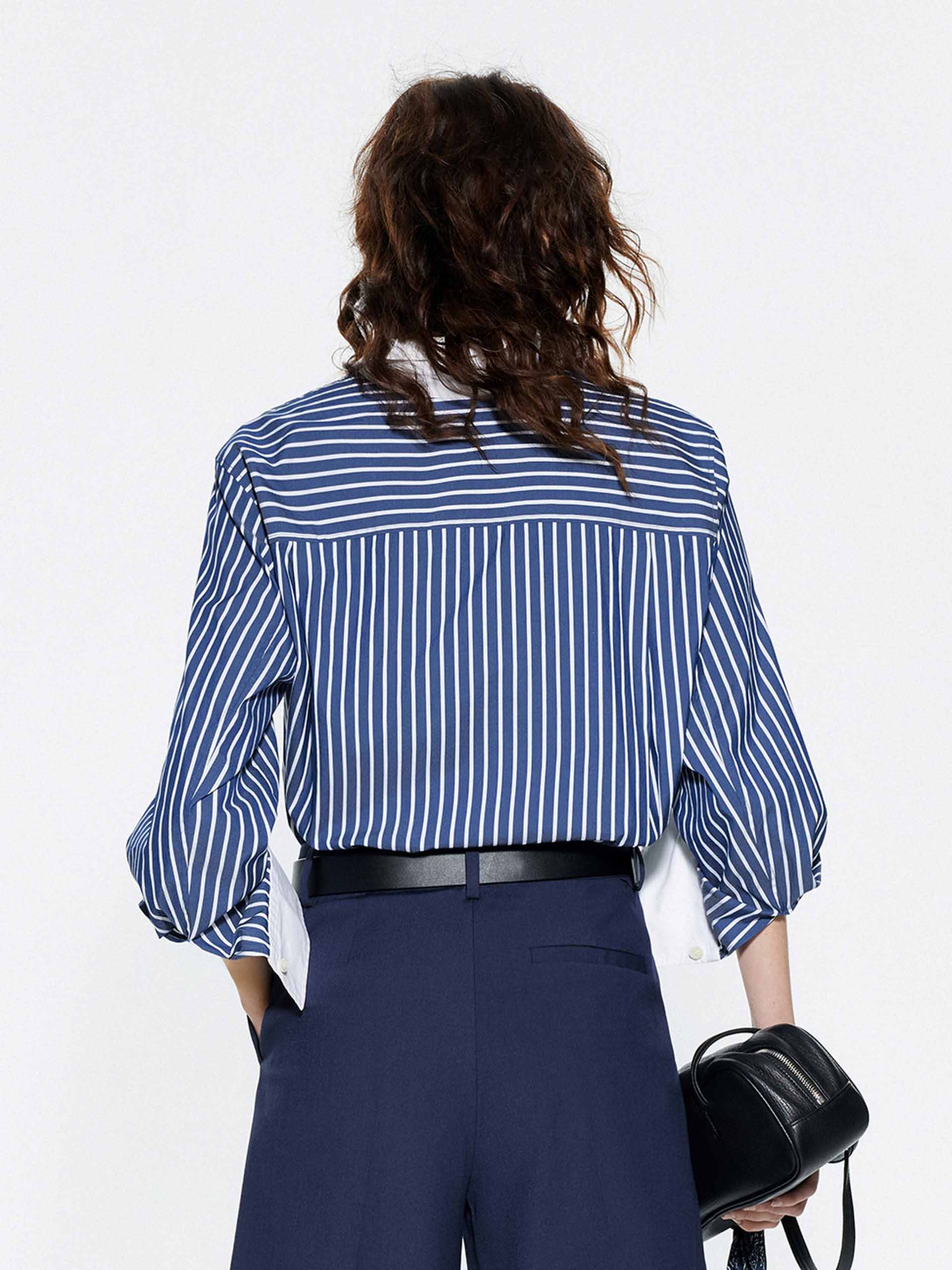 Contrast Striped Shirt - Image 6