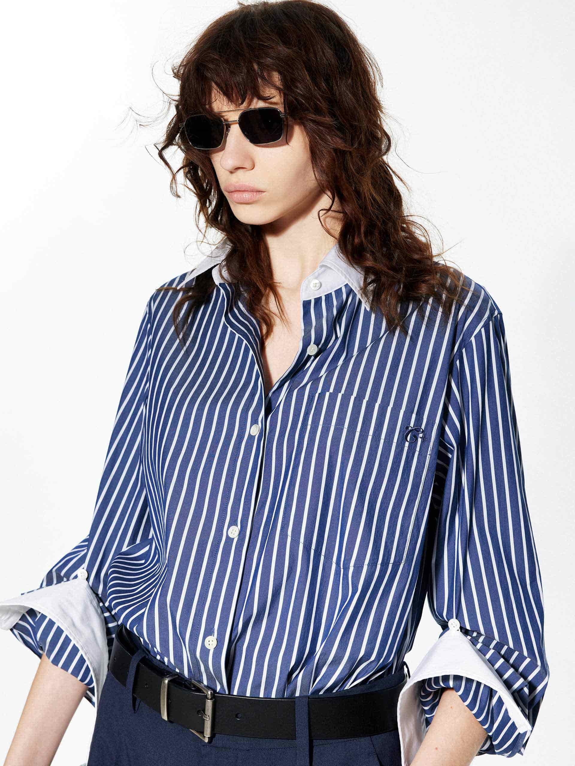 Contrast Striped Shirt - Image 7