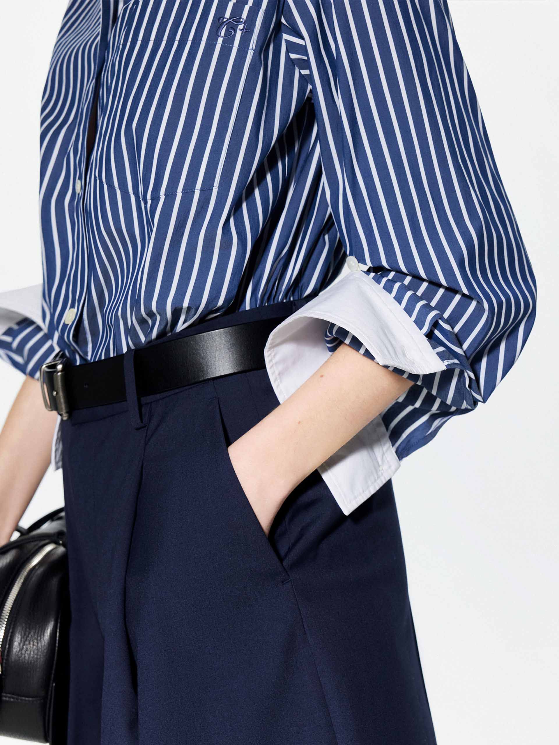 Contrast Striped Shirt - Image 8