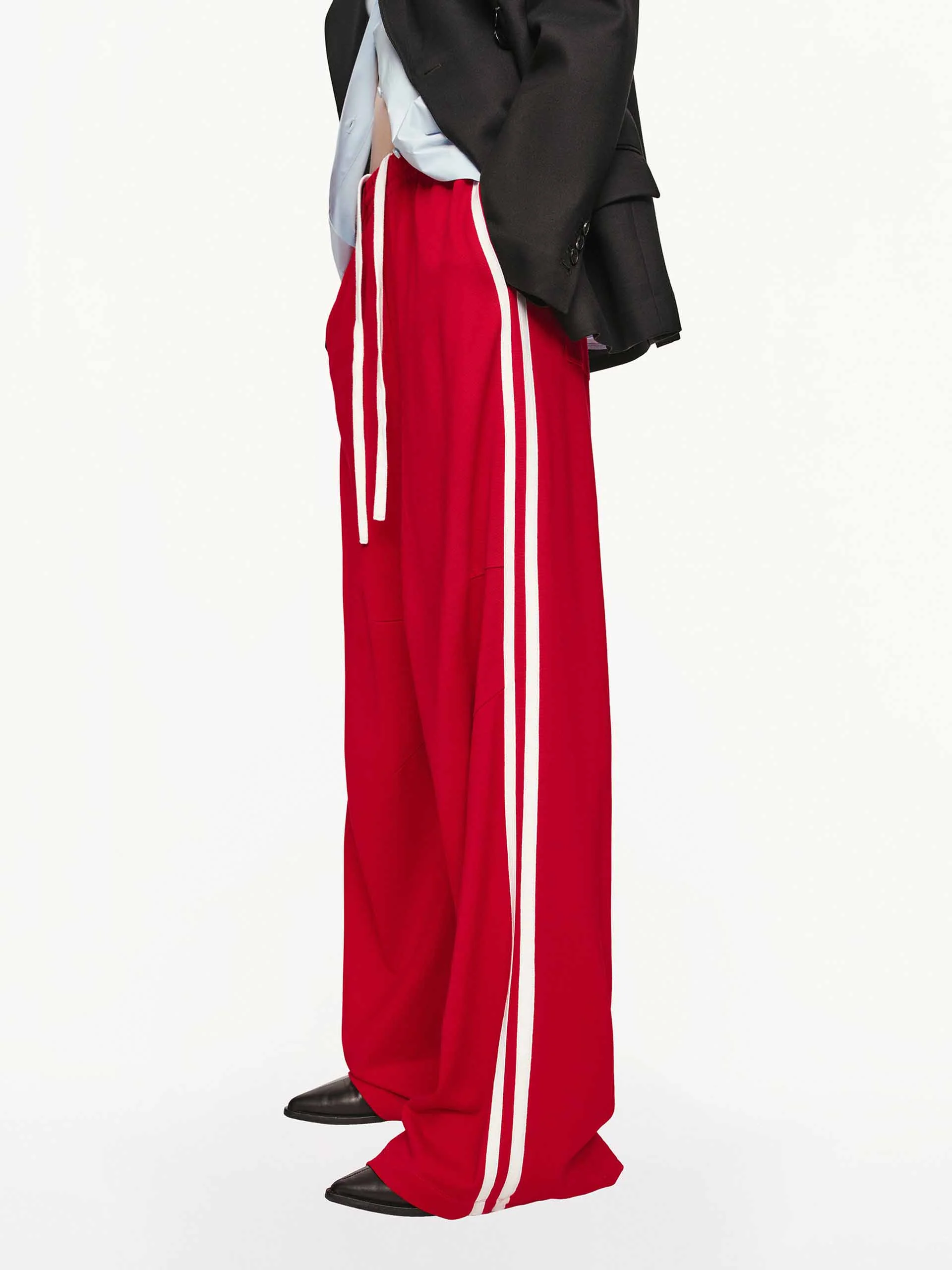 Contrast Trim Drawstring Trousers - Image 10