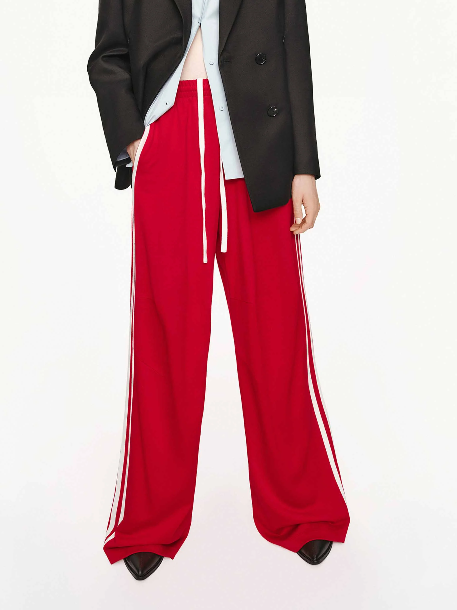 Contrast Trim Drawstring Trousers - Image 8