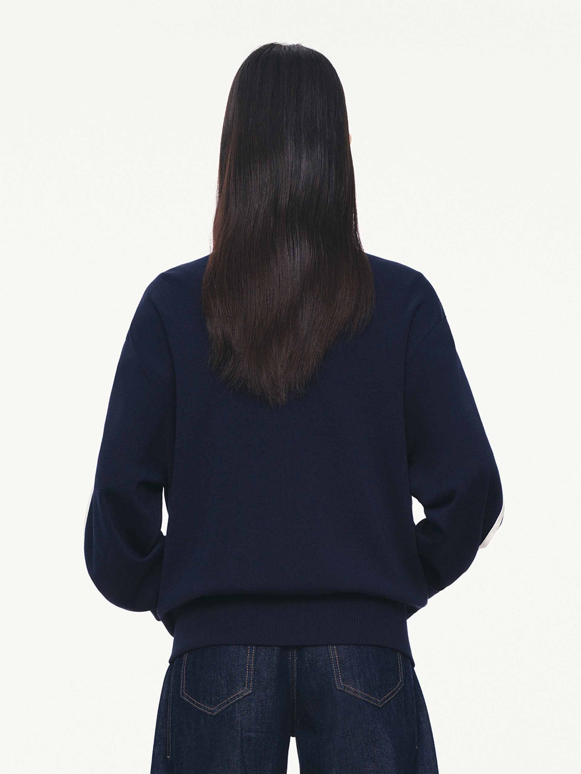 Contrast Trim Knitted Cardigan - Image 6