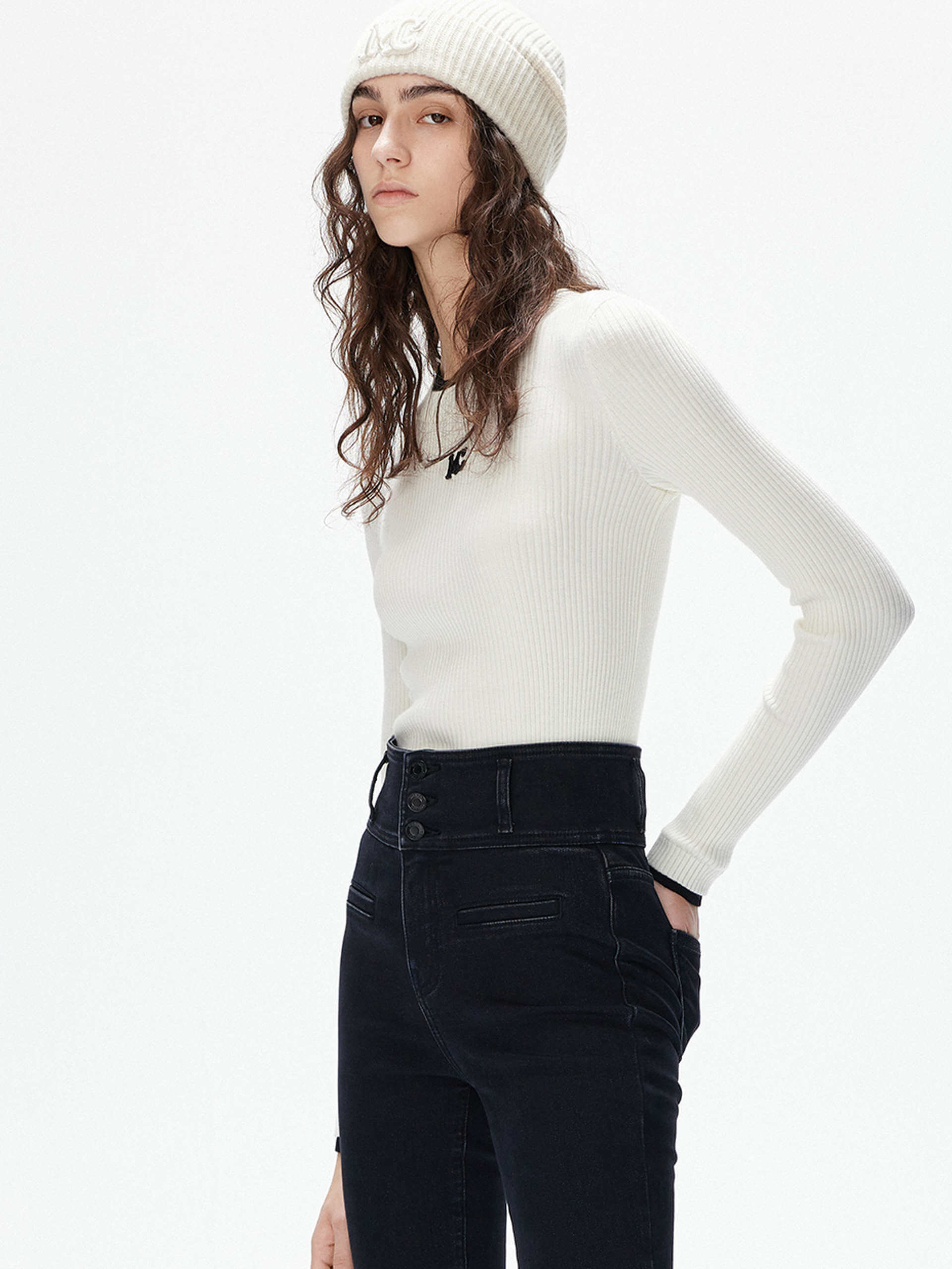 Contrast Trim Knitted Top - Image 15