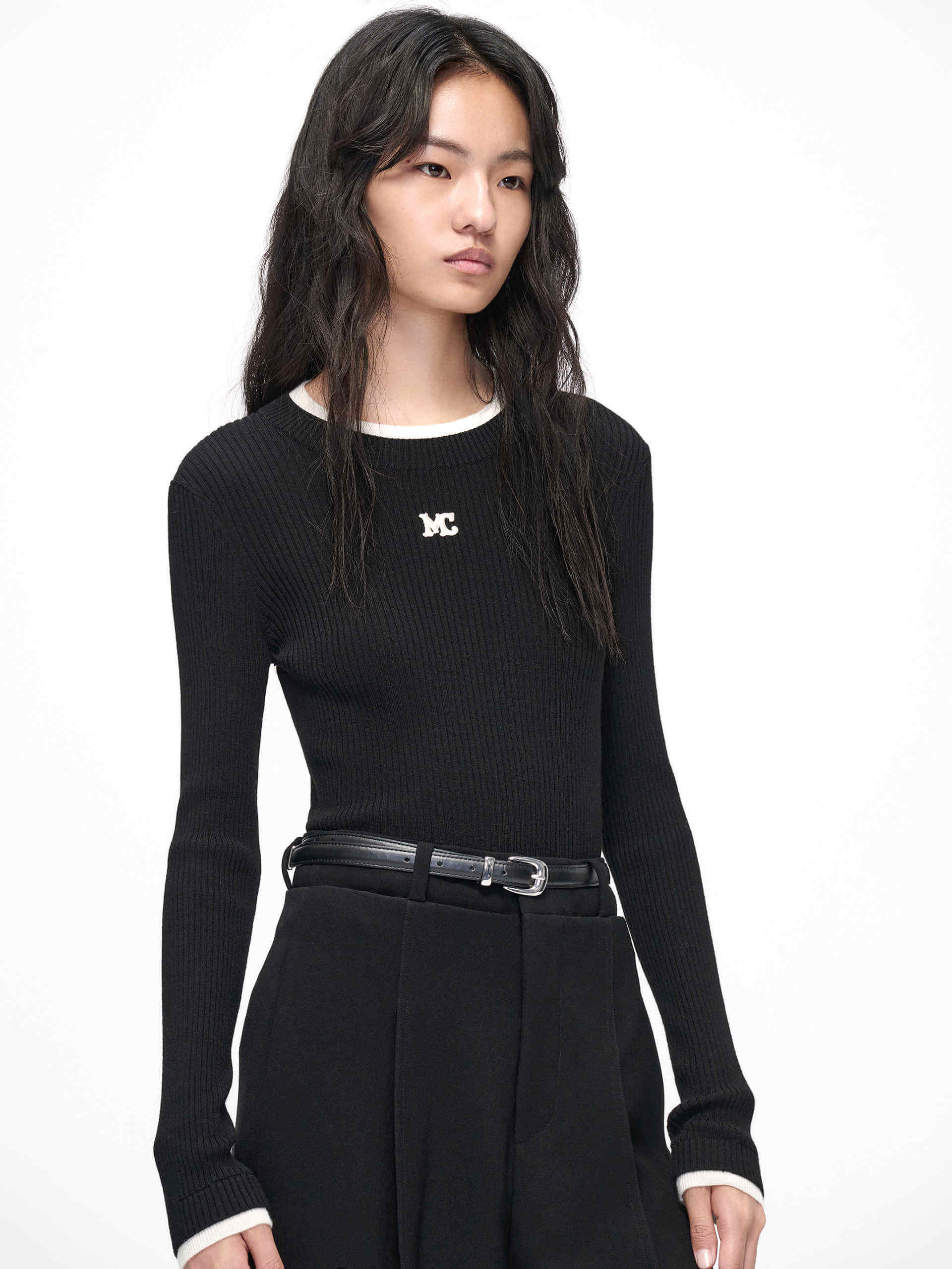 Contrast Trim Knitted Top - Image 18