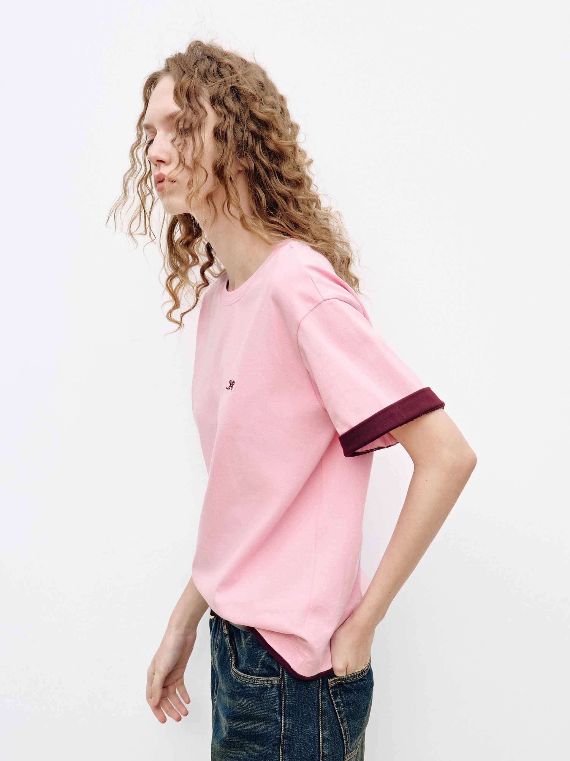 Contrast Trim Short Sleeve T-shirt - Image 6