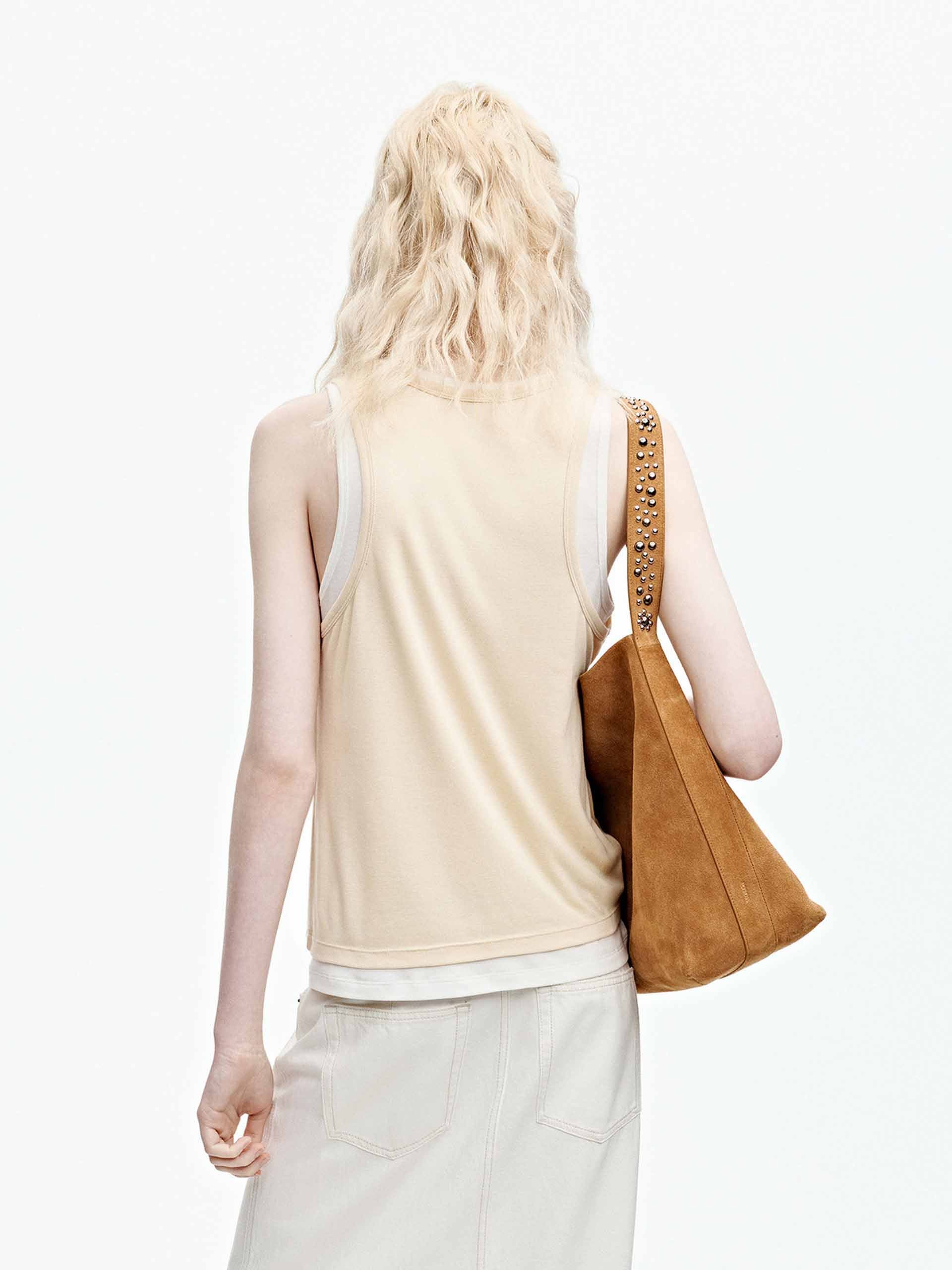 Contrast Trim U-neck Tank - Image 14