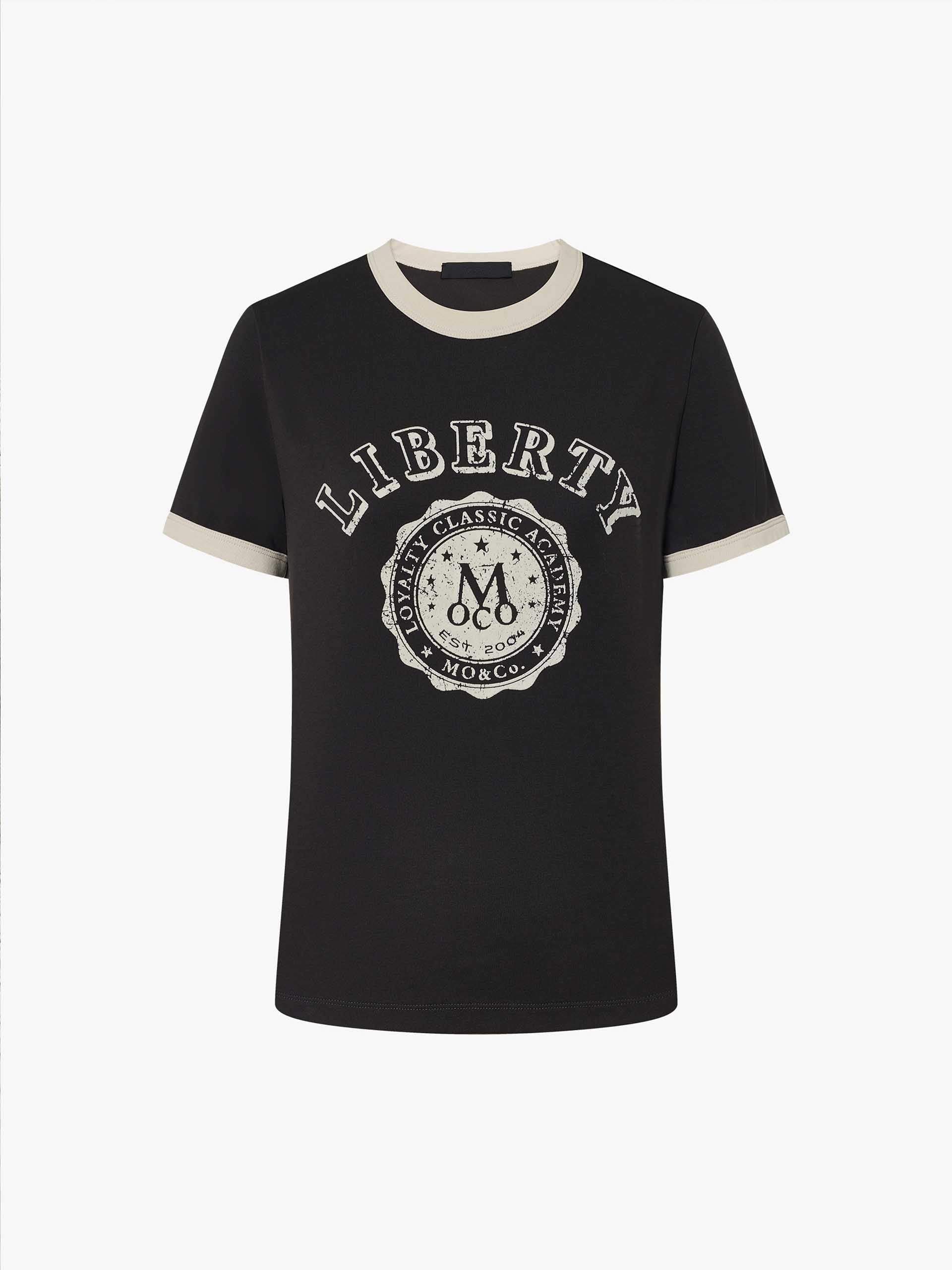 Contrast Trim Vintage T-shirt - Image 5