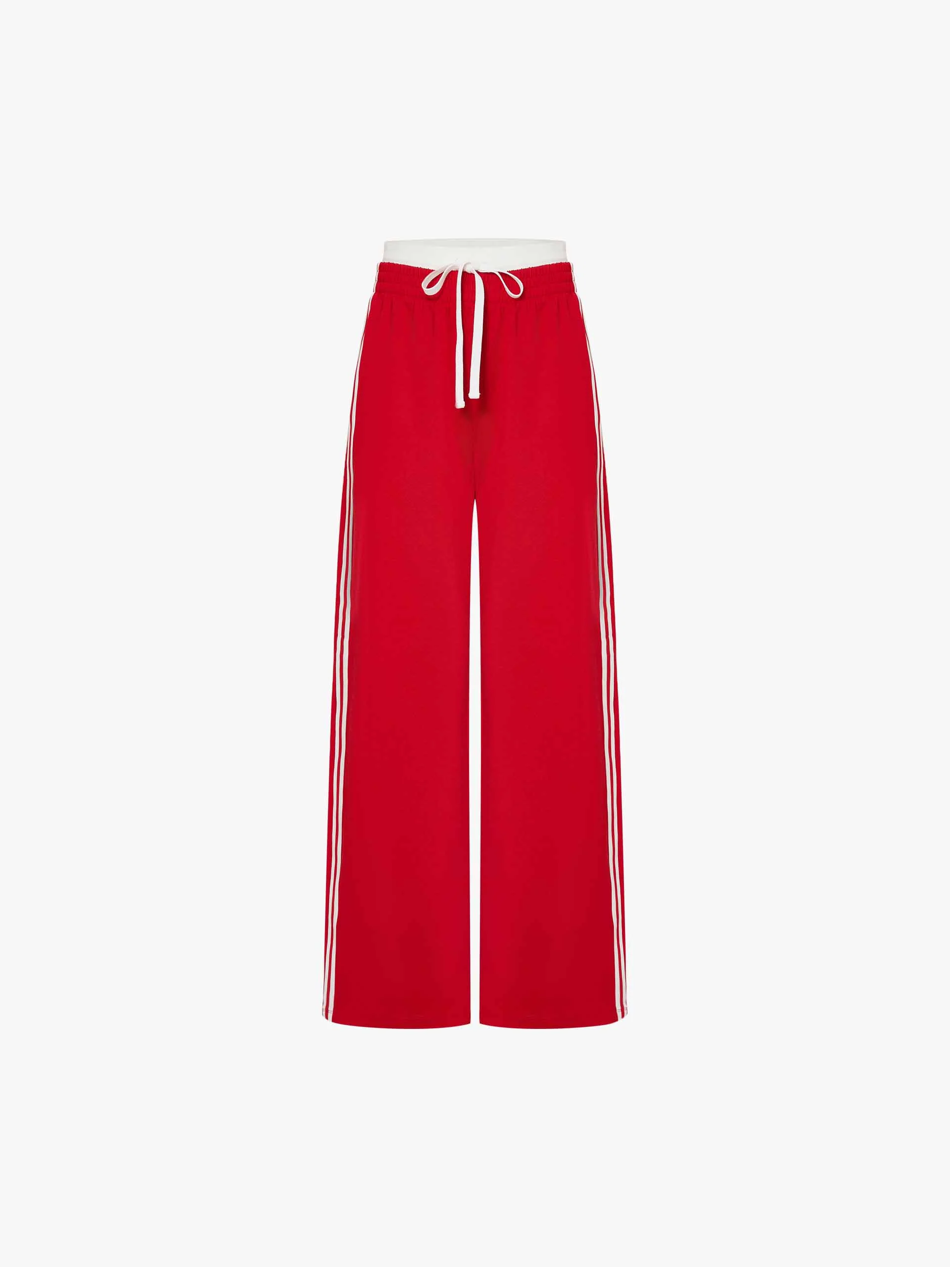 Contrast Waist Relaxed Pants - Image 13