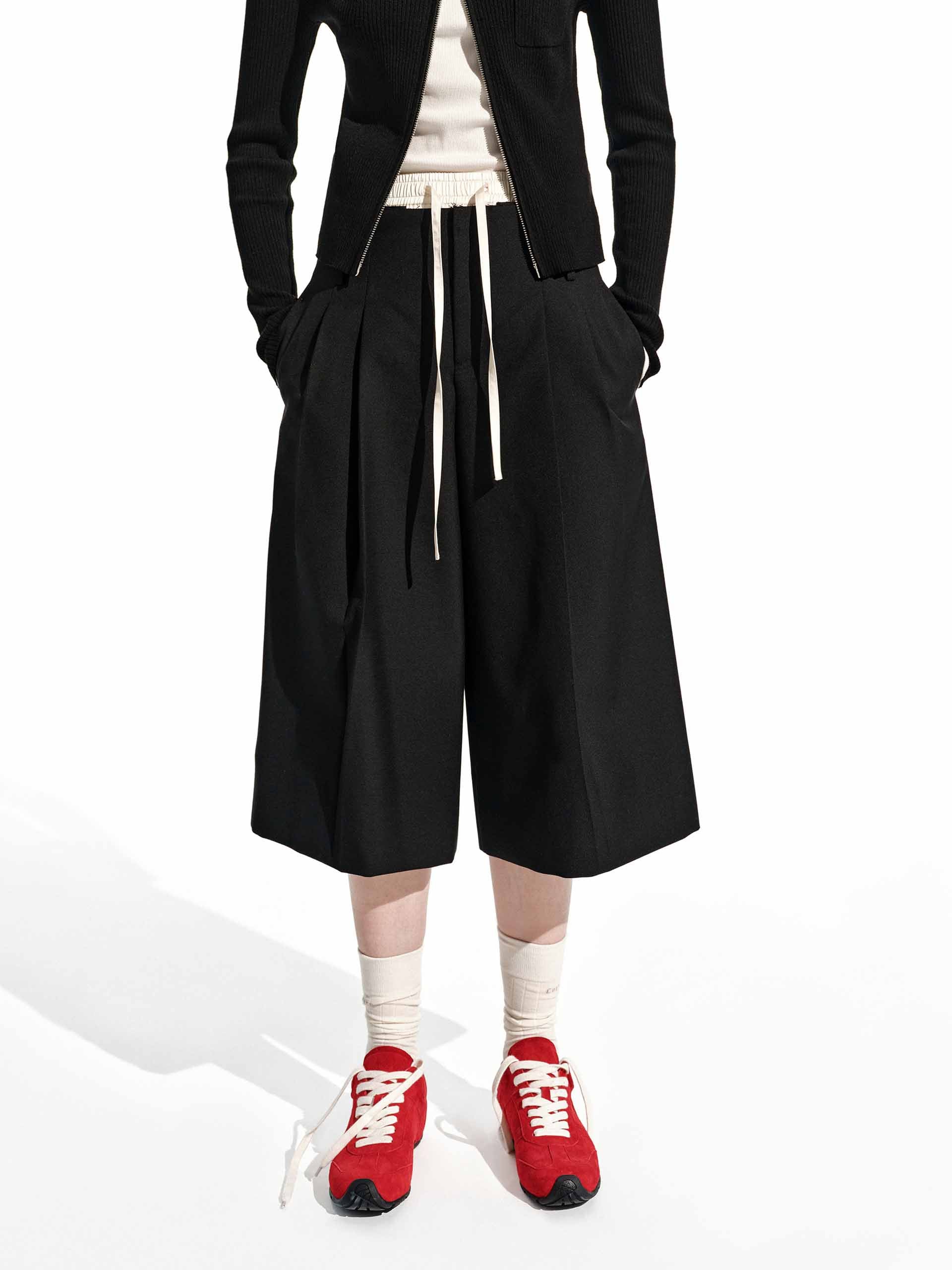 Contrast Waist Relaxed Shorts
