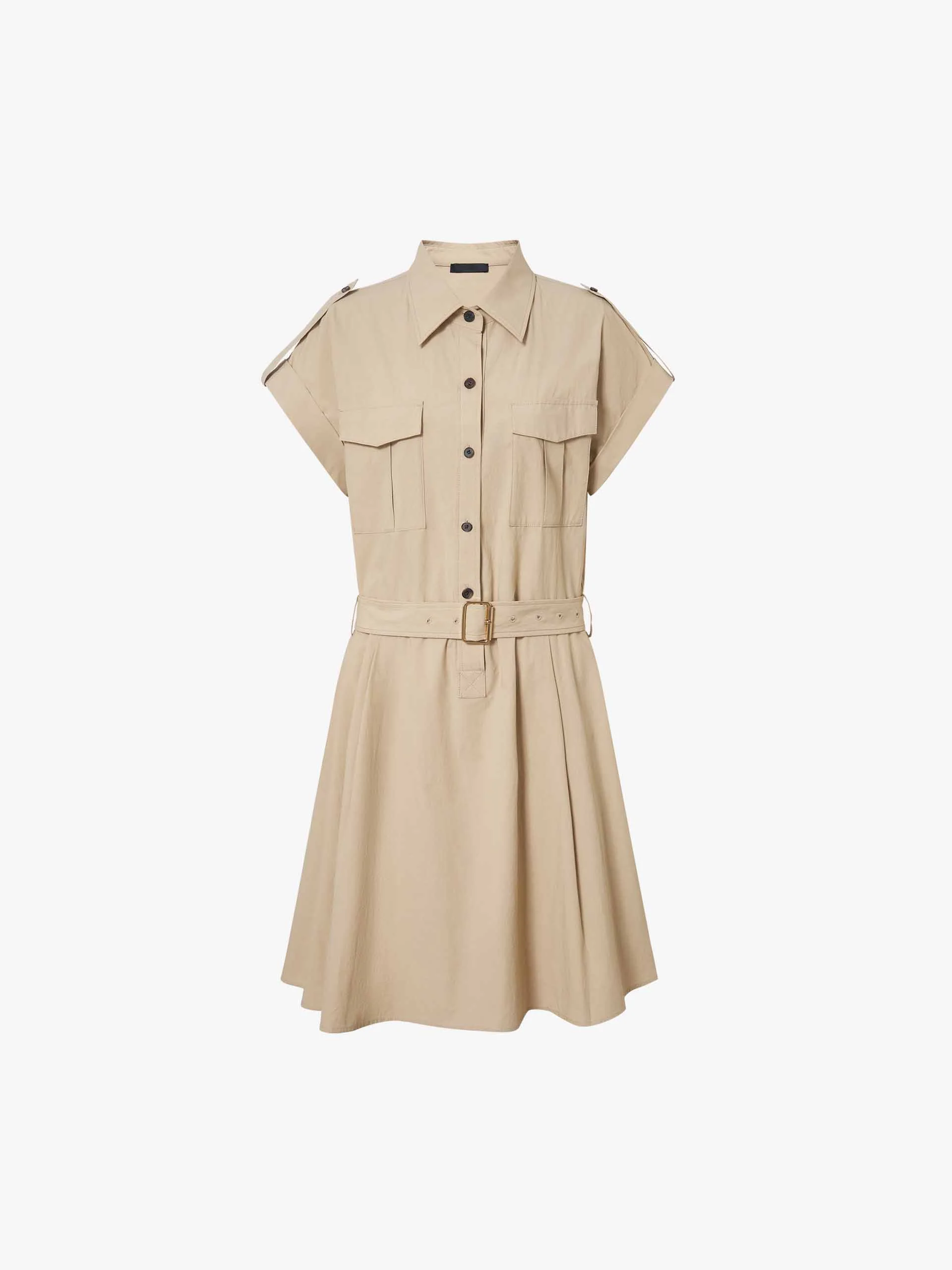 Cotton A-line Cargo Dress - Image 5