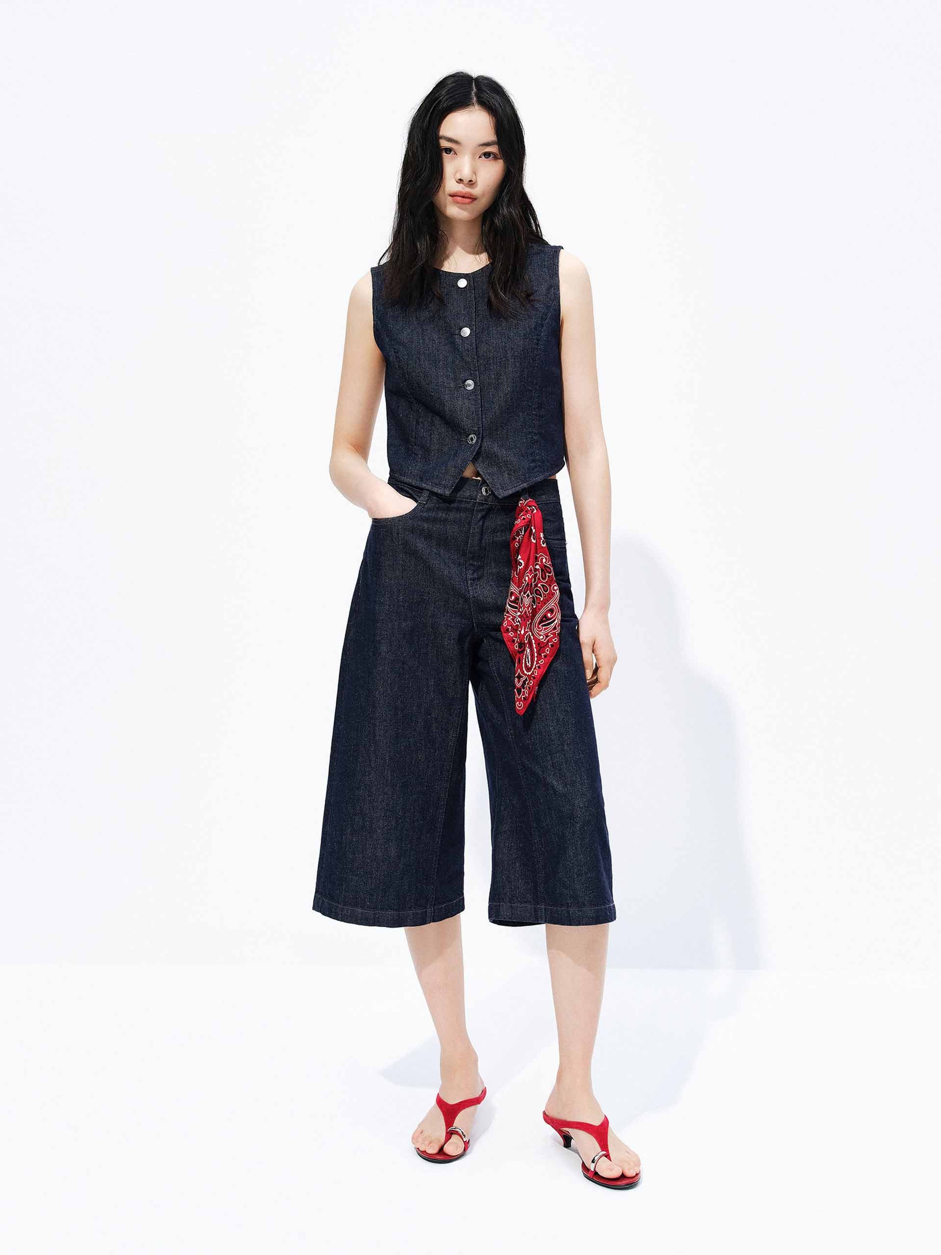 Cotton Bermuda Denim Shorts - Image 2