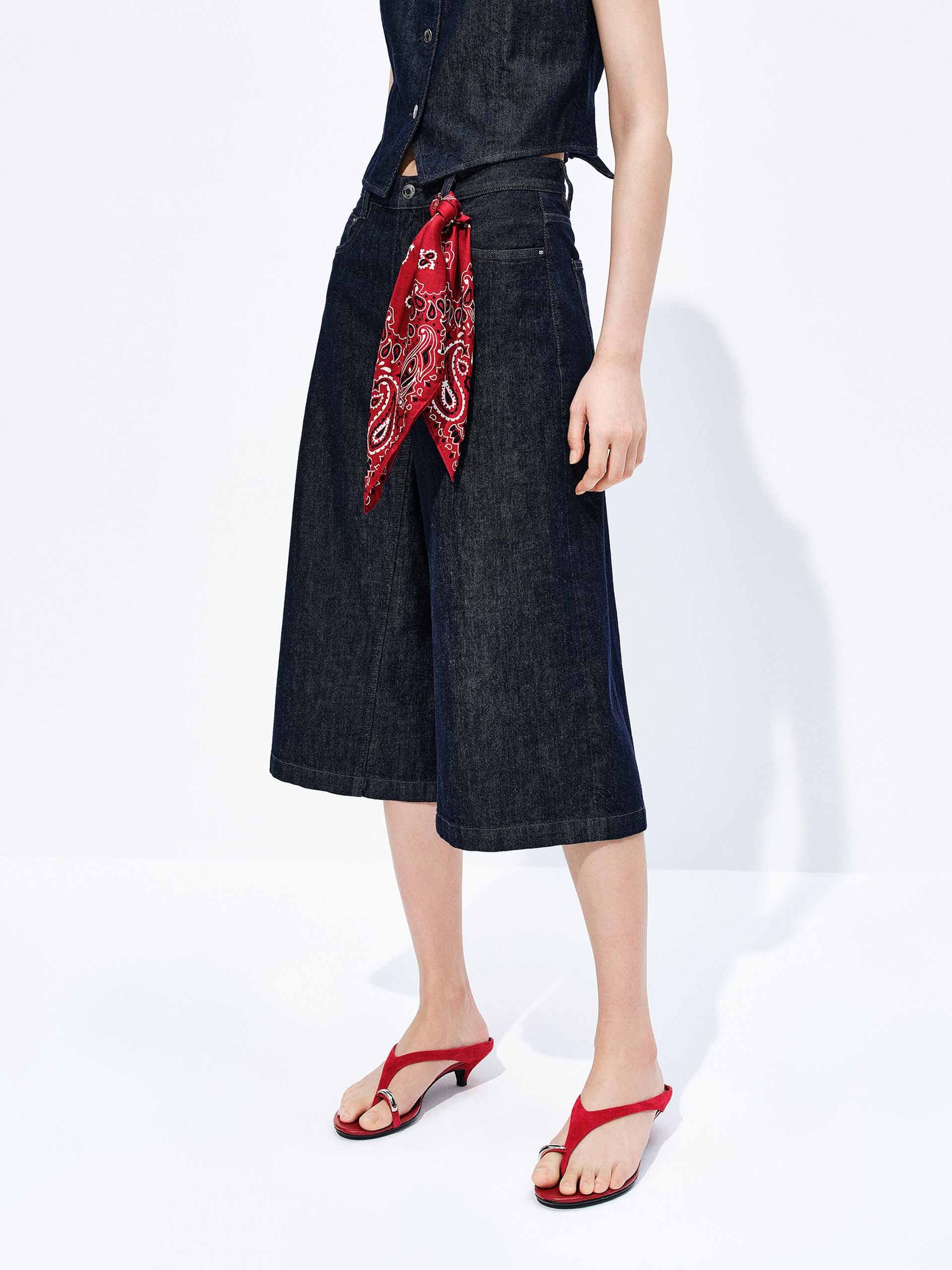 Cotton Bermuda Denim Shorts - Image 6