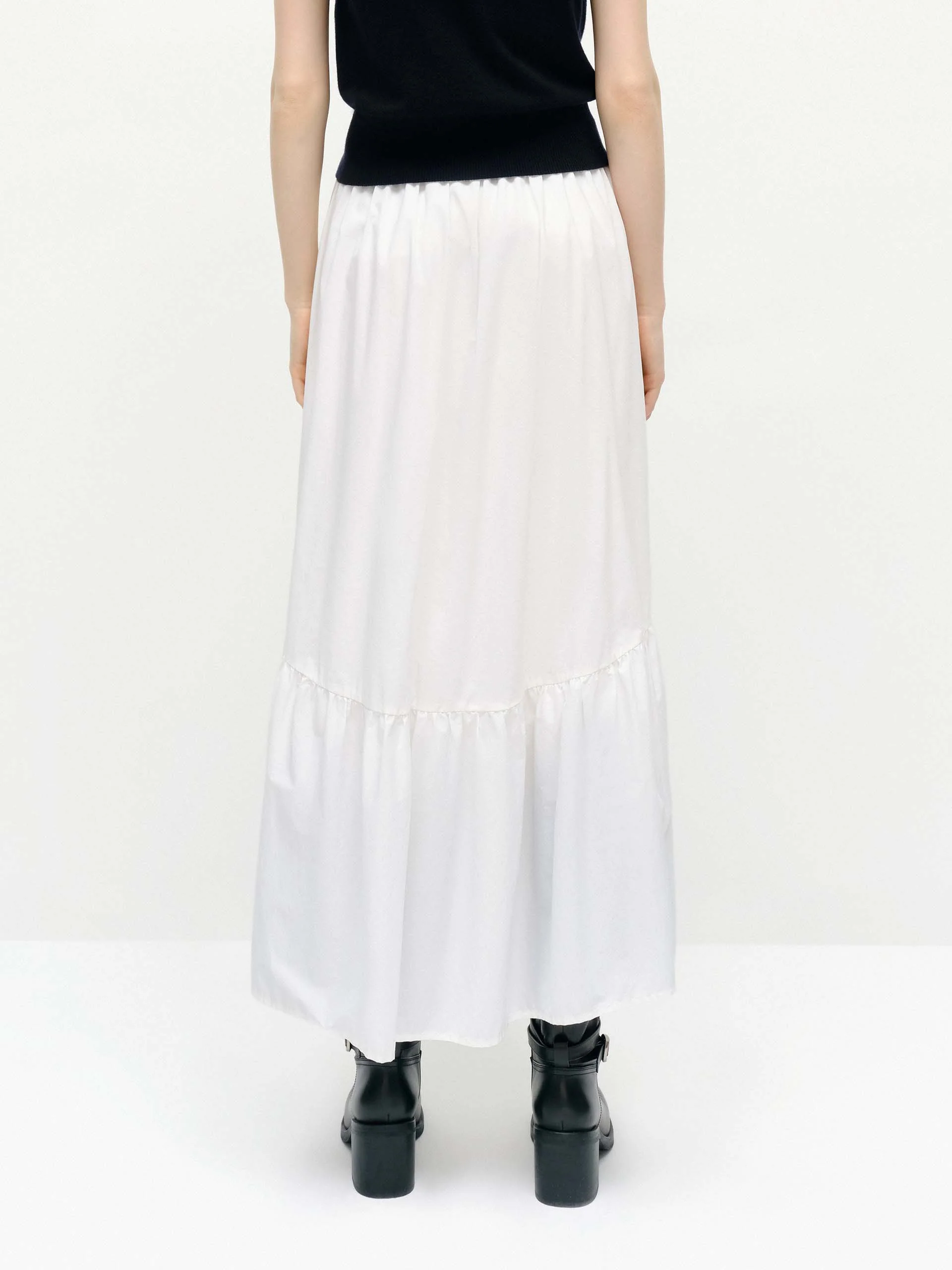 Cotton Blend A-line Skirt - Image 7