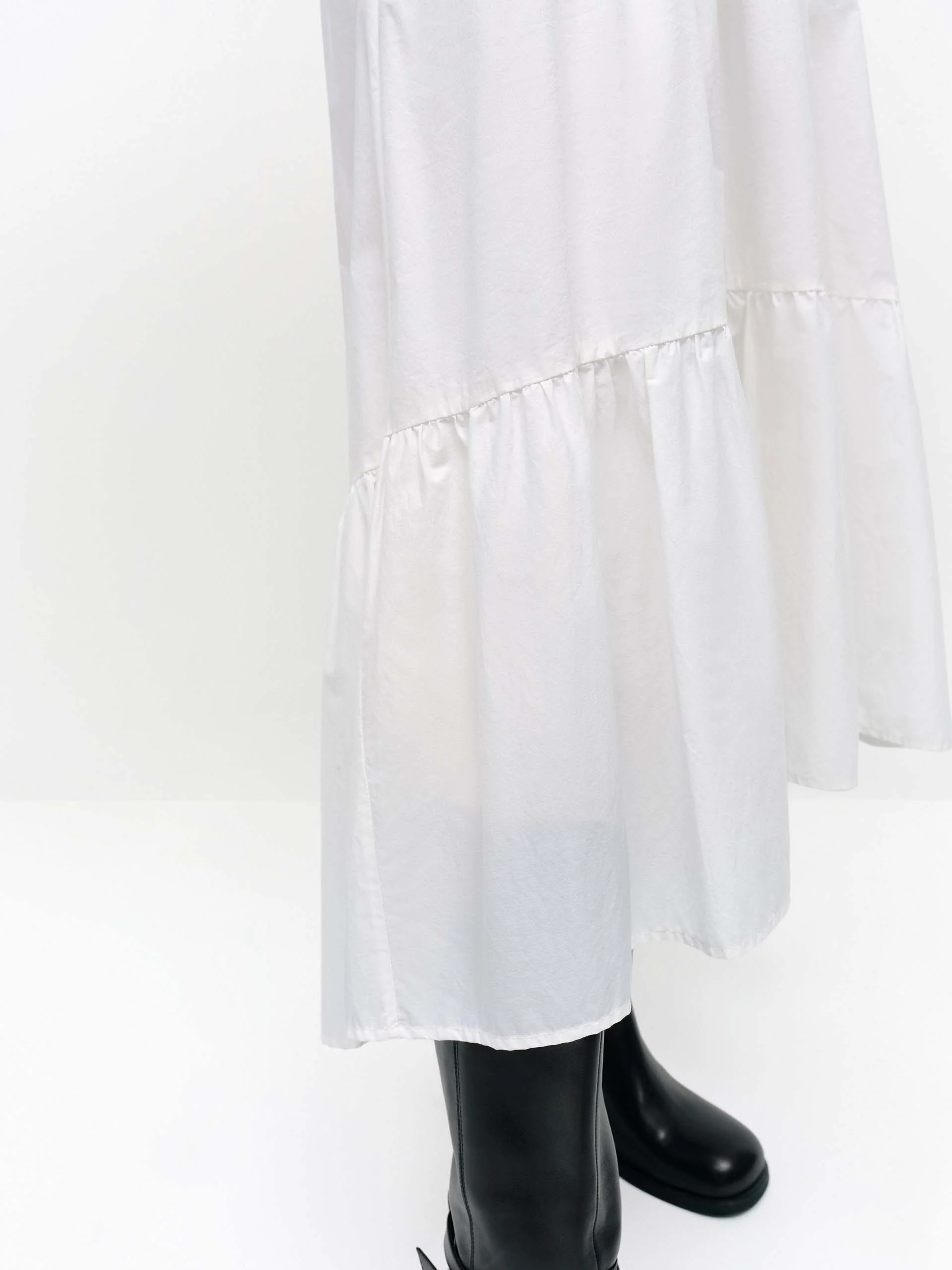 Cotton Blend A-line Skirt - Image 8