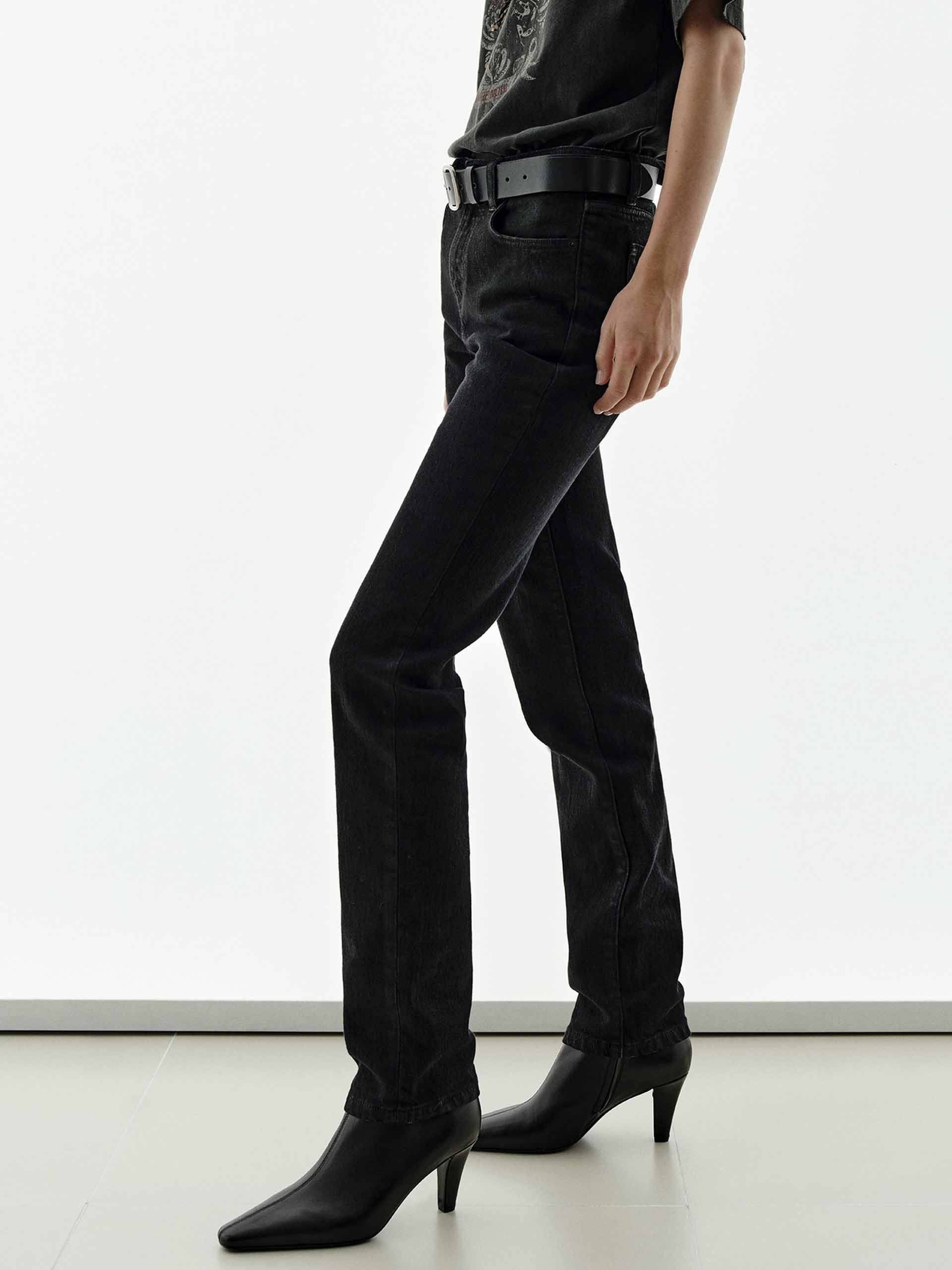 Cotton Blend Ankle Jeans - Image 3