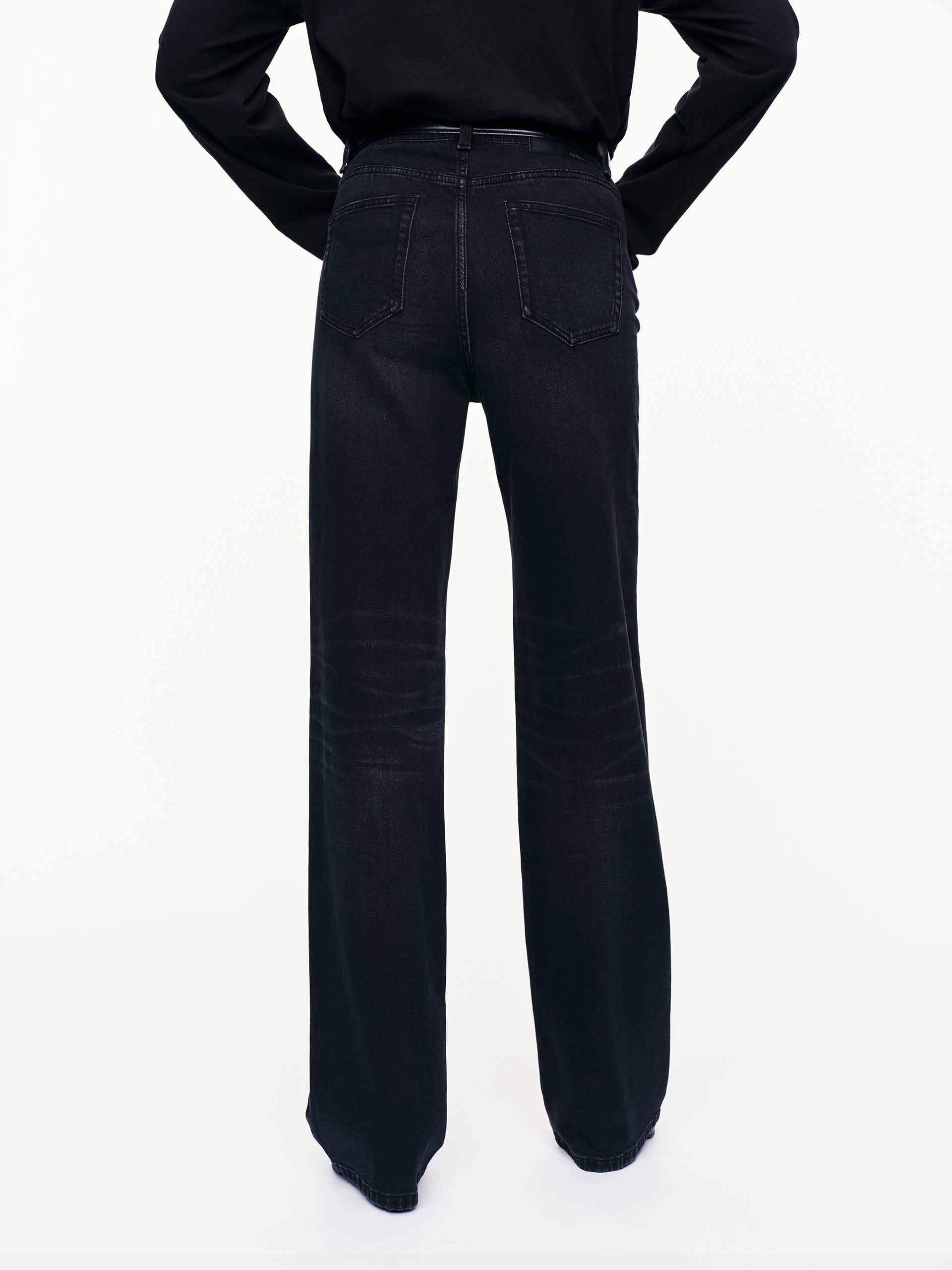 Cotton Blend Black Jeans - Image 6