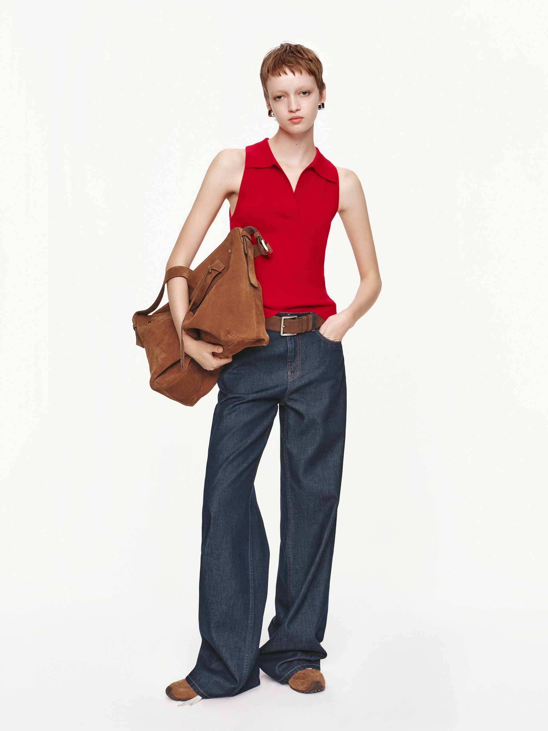 Cotton Blend Blue Jeans - Image 2