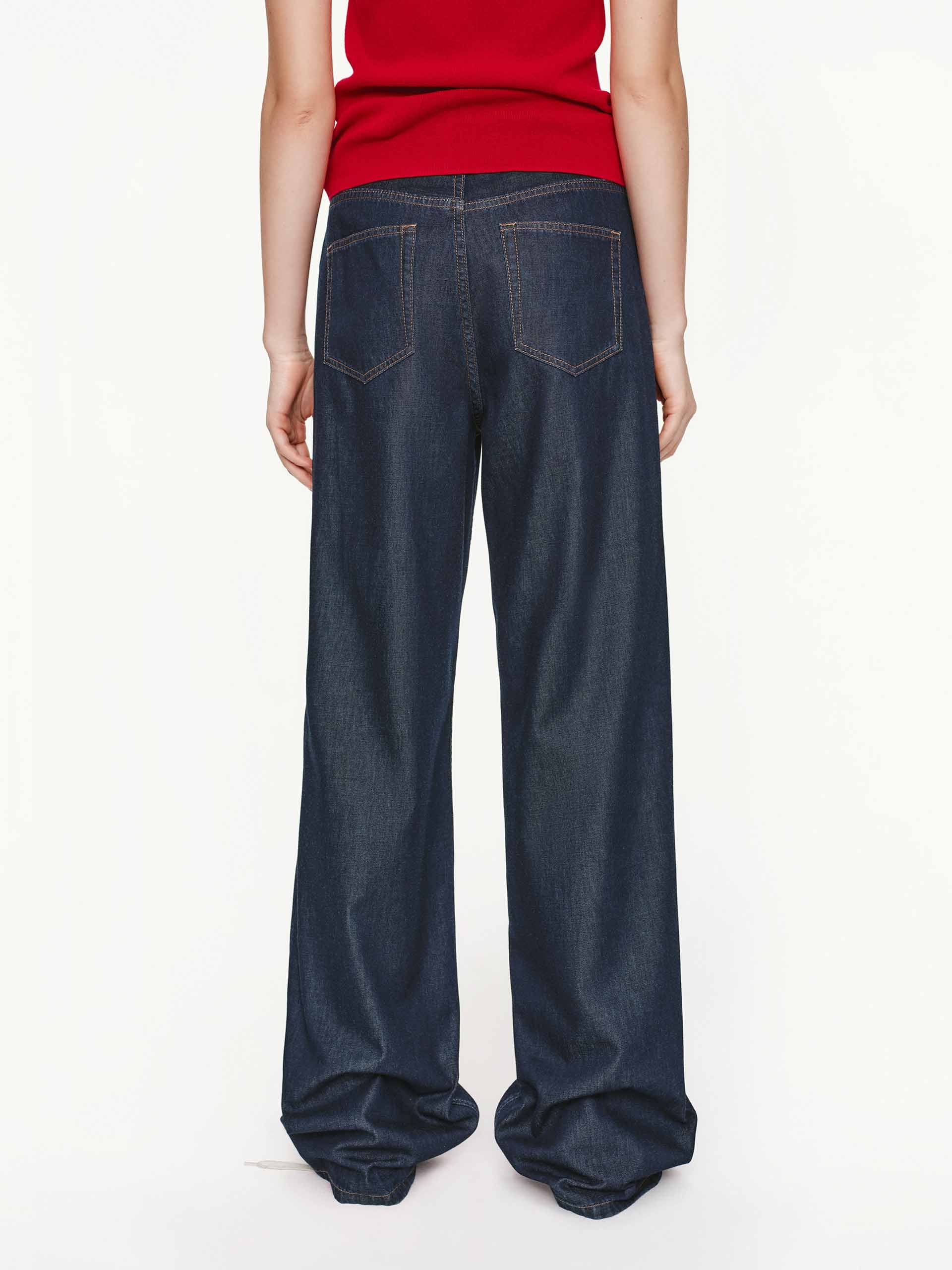Cotton Blend Blue Jeans - Image 6