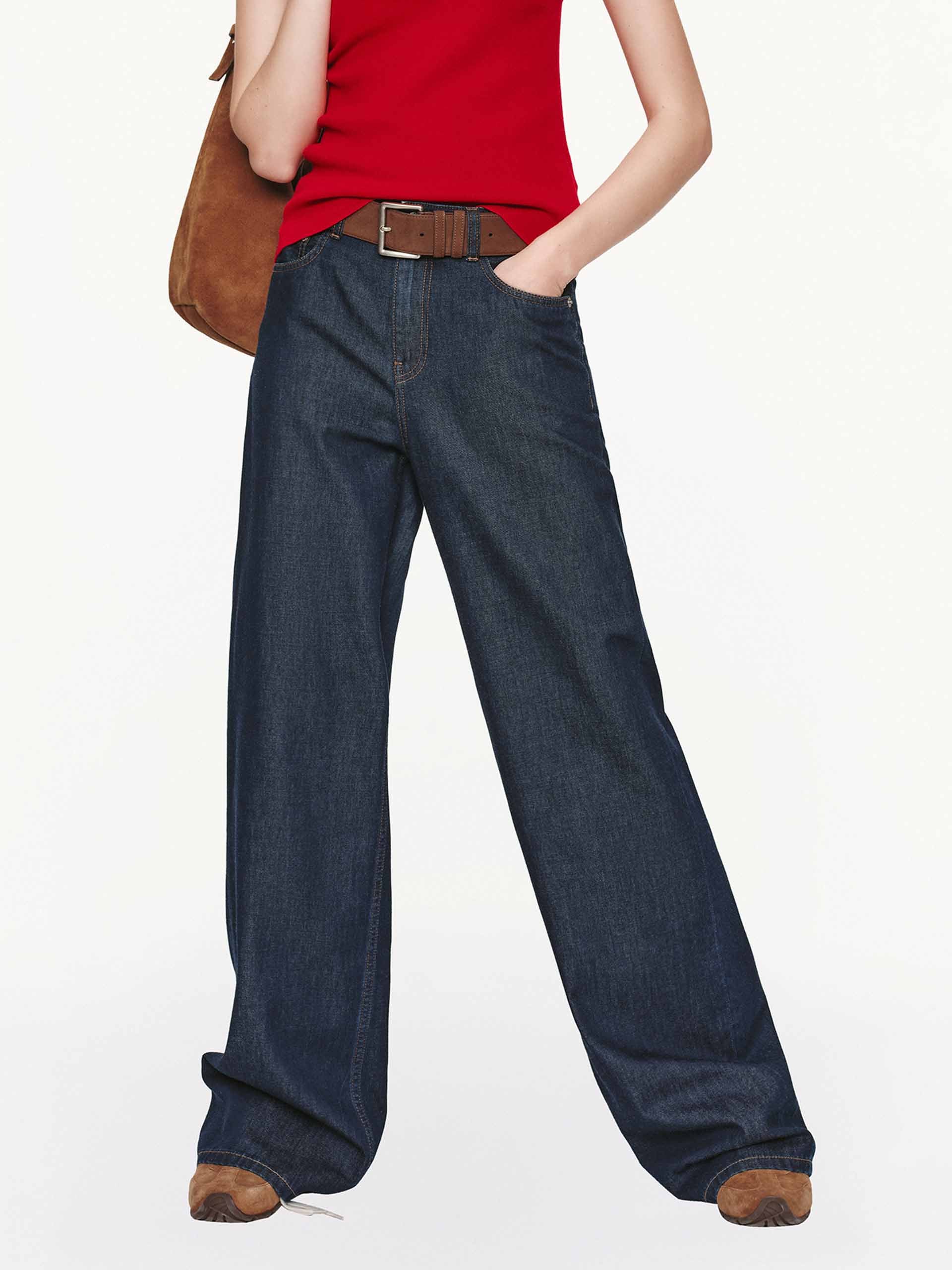 Cotton Blend Blue Jeans - Image 7