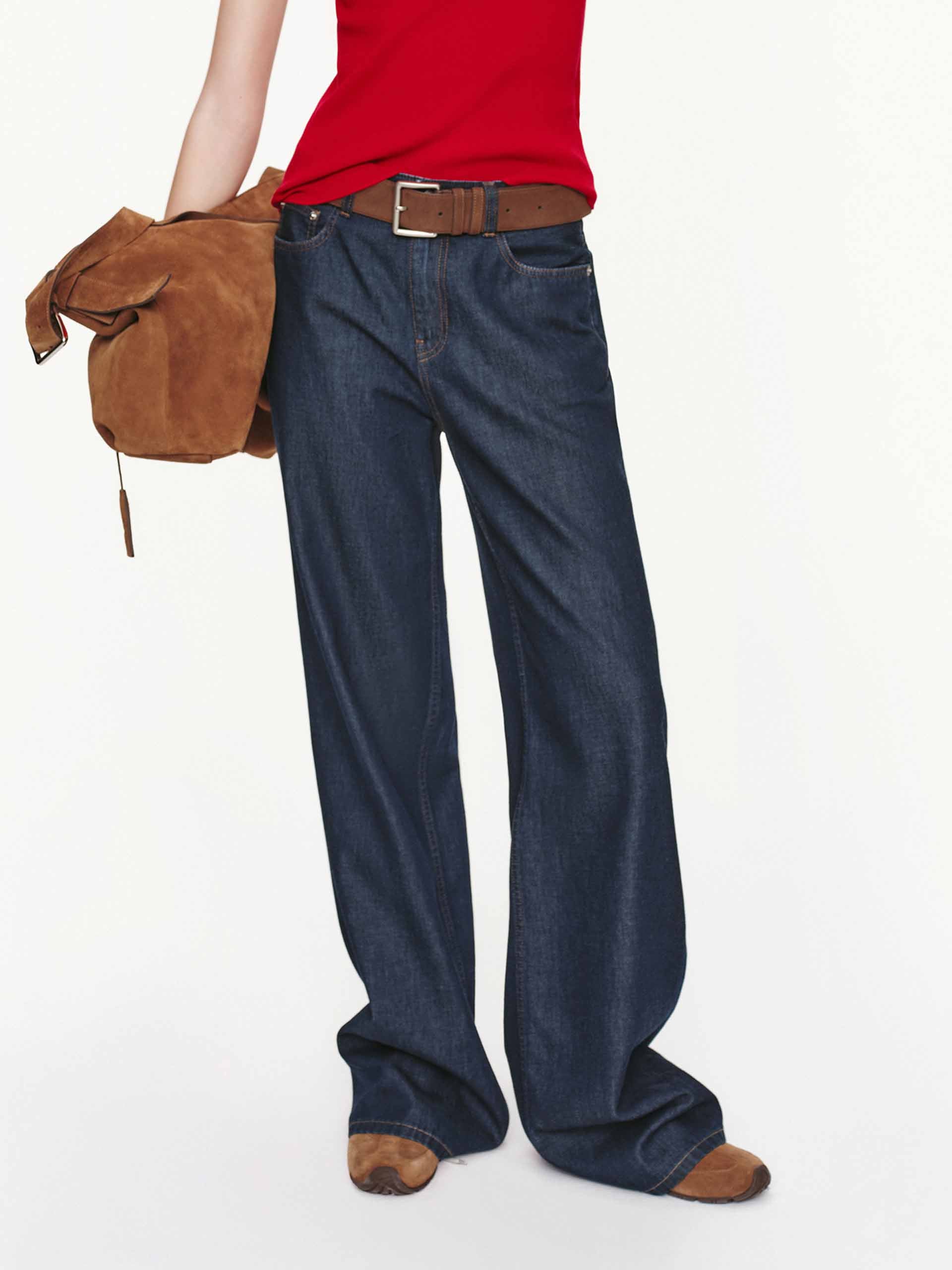 Cotton Blend Blue Jeans - Image 8