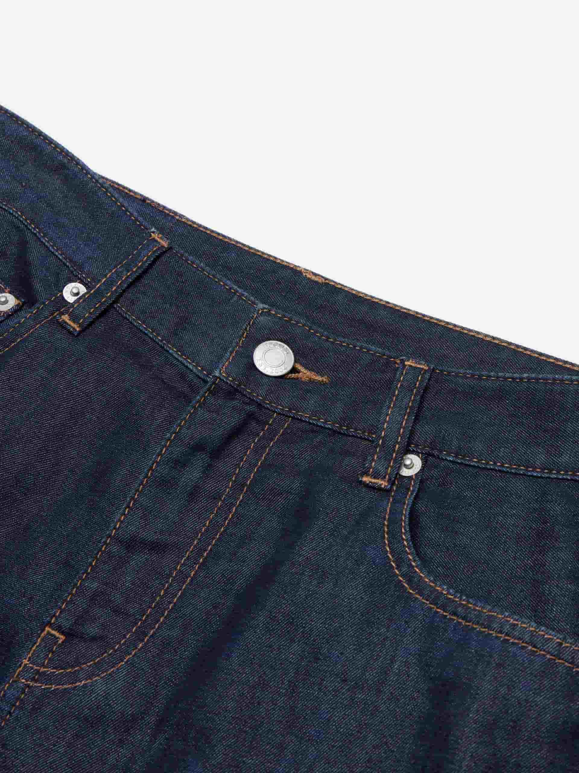 Cotton Blend Blue Jeans - Image 9