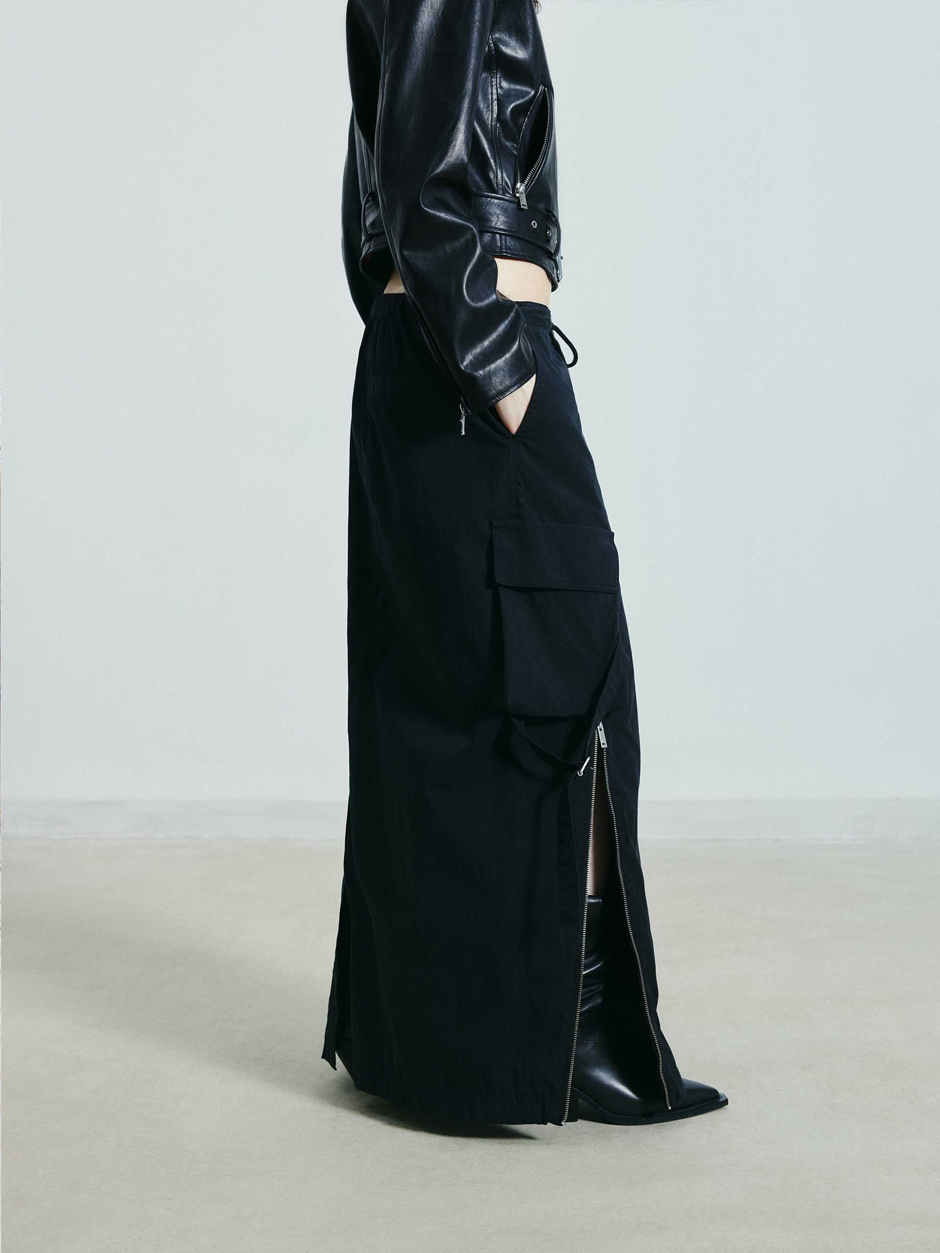 Cotton Blend Cargo Skirt - Image 10
