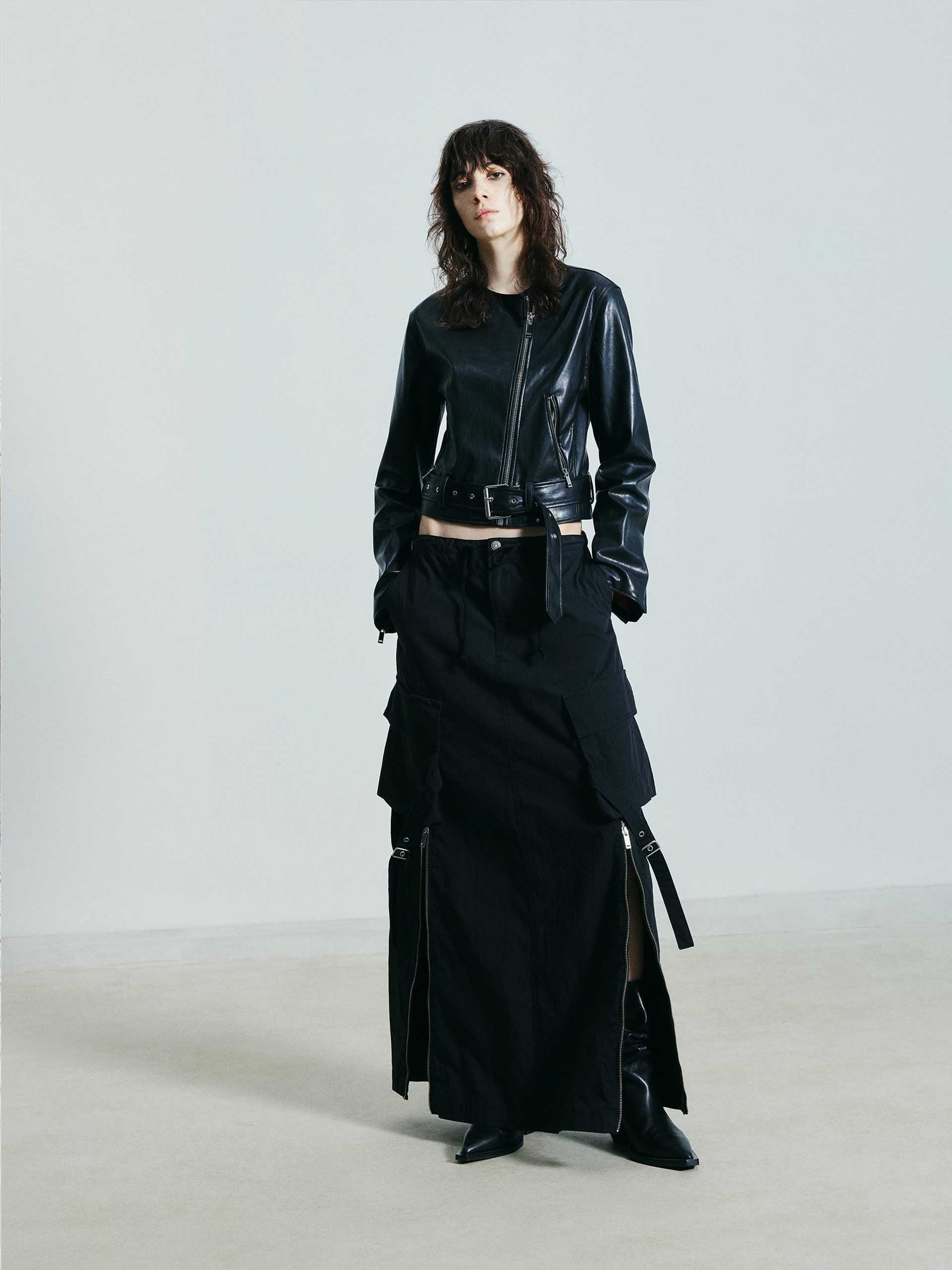 Cotton Blend Cargo Skirt - Image 6
