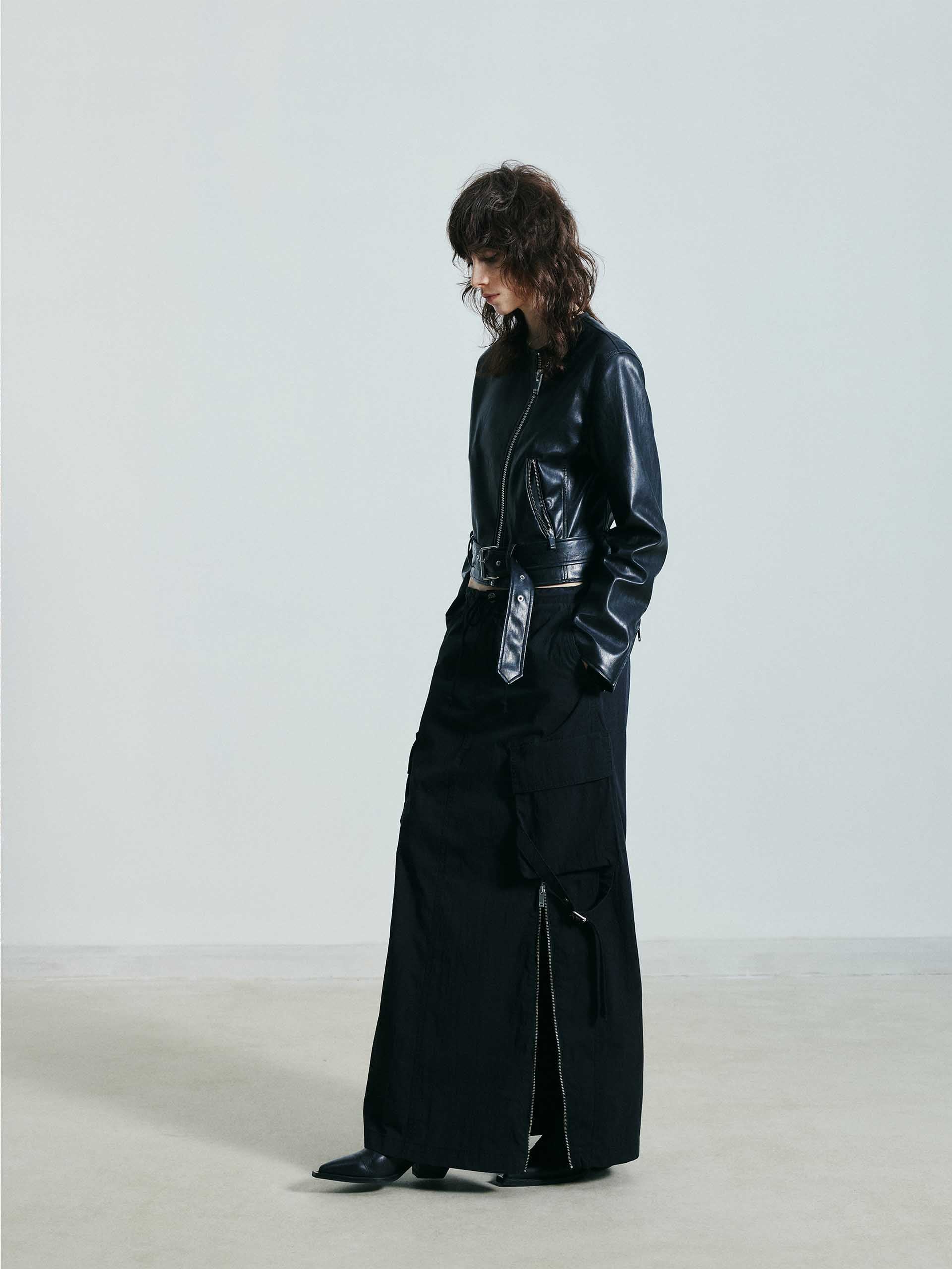 Cotton Blend Cargo Skirt - Image 7