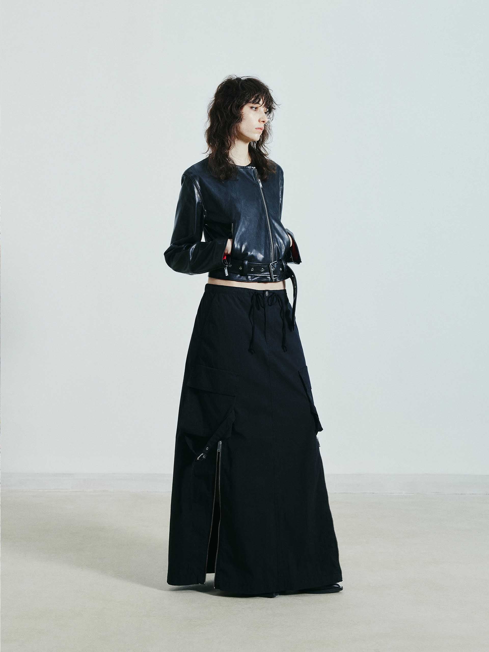 Cotton Blend Cargo Skirt - Image 8