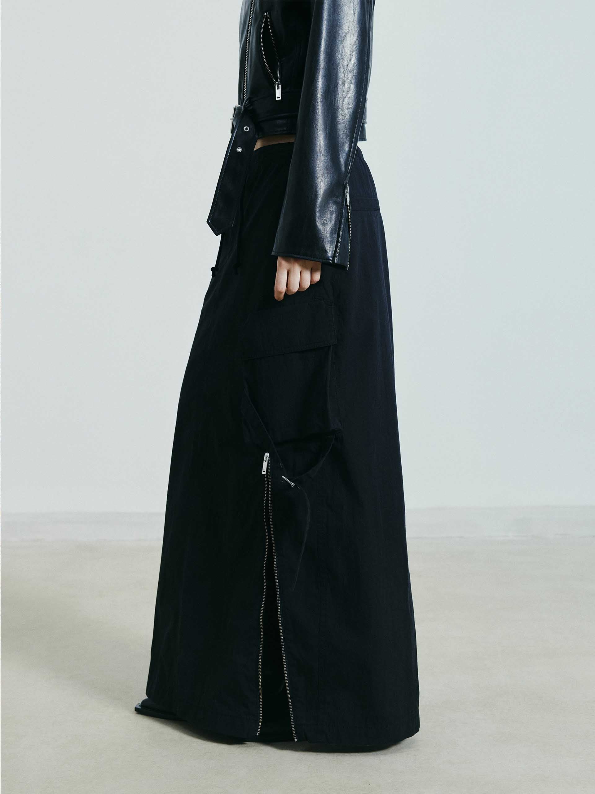 Cotton Blend Cargo Skirt - Image 9