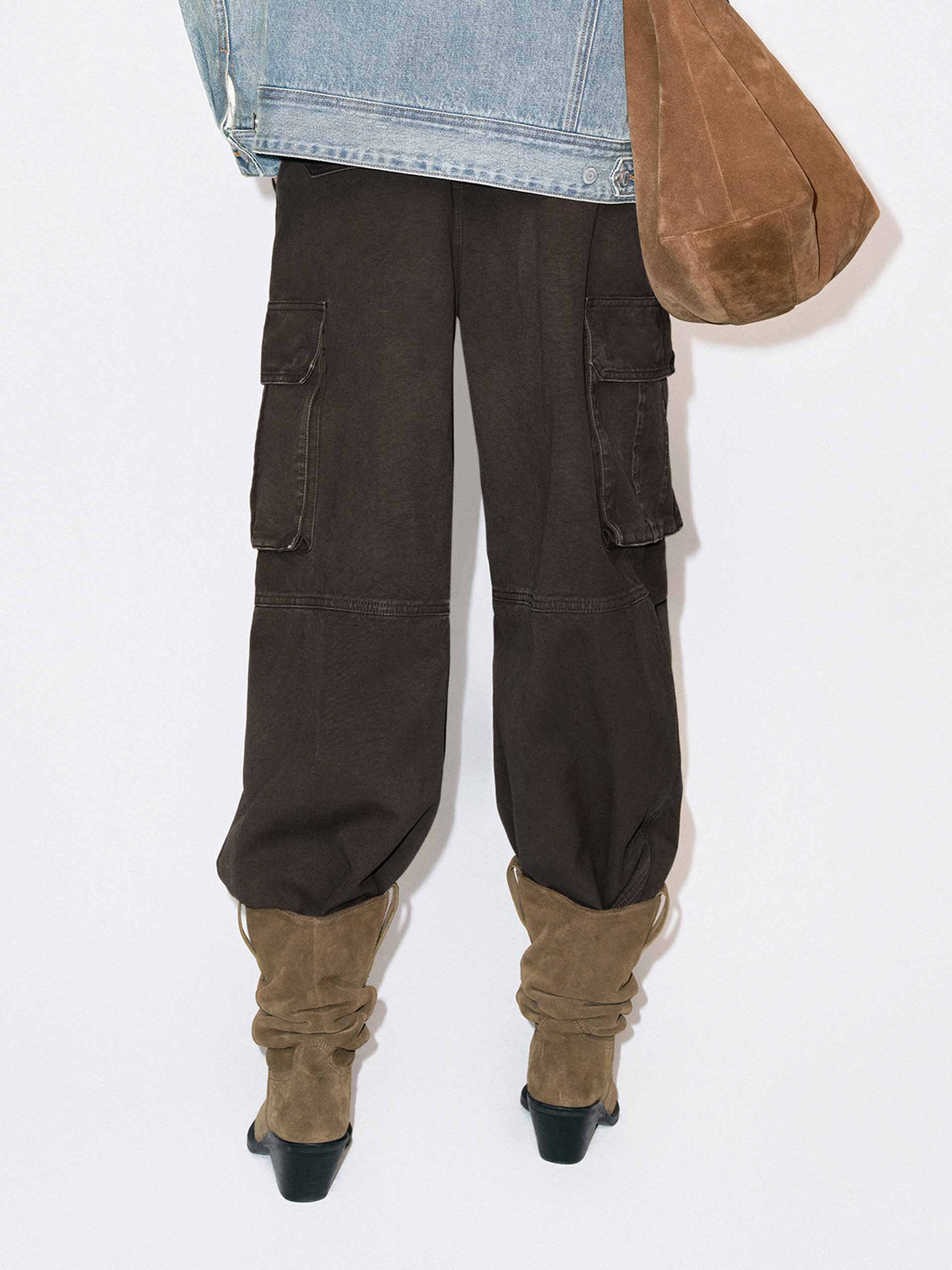 Cotton Blend Cargo Trousers - Image 6