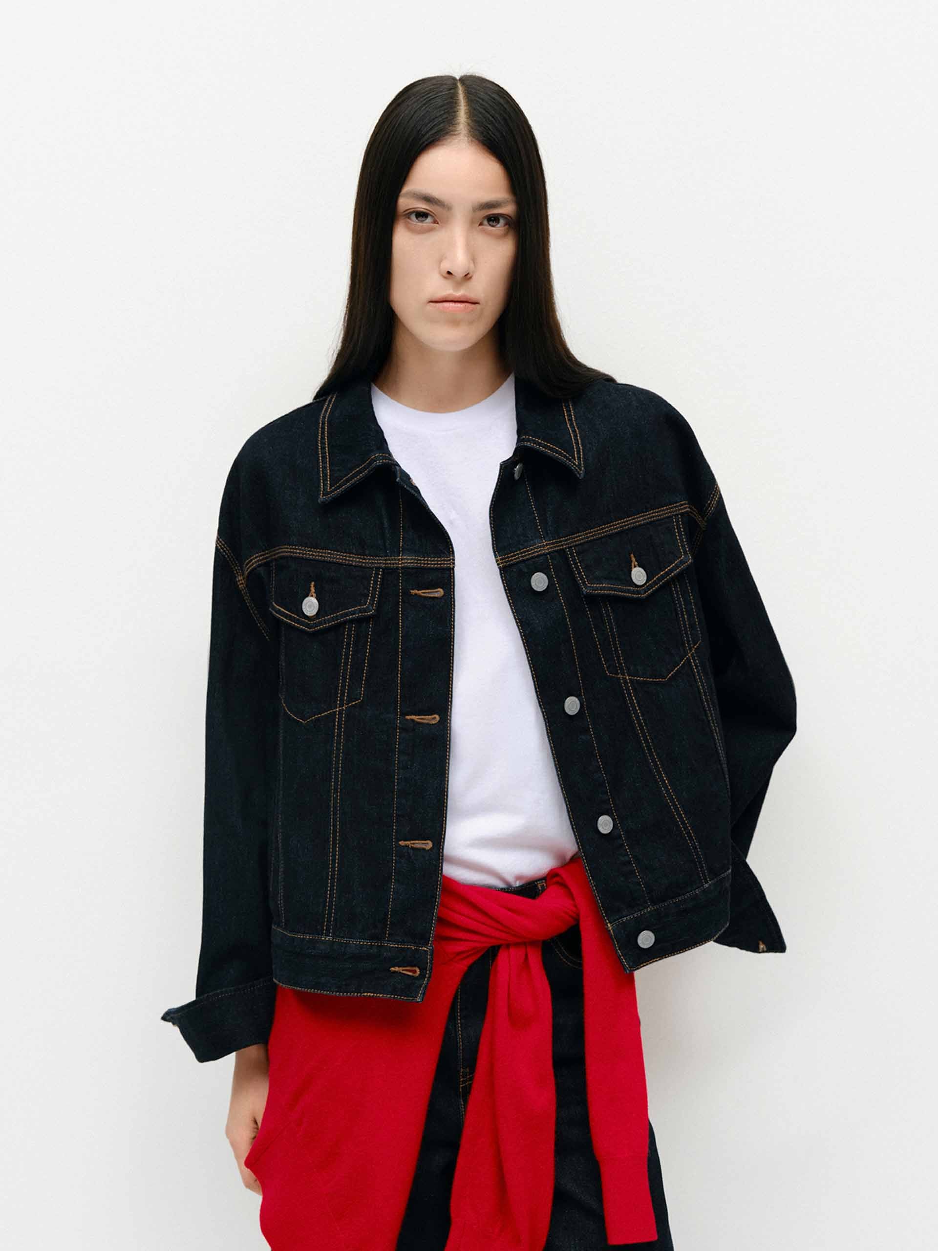 Cotton Blend Cropped Jacket - Image 7