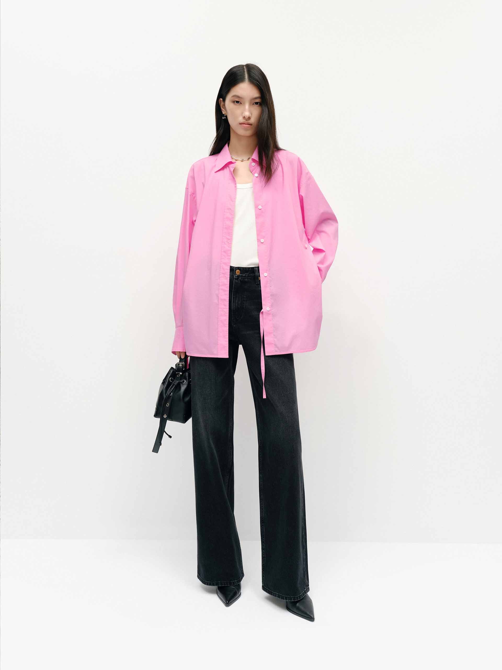 Cotton Blend Deconstructed Shirt - Image 14