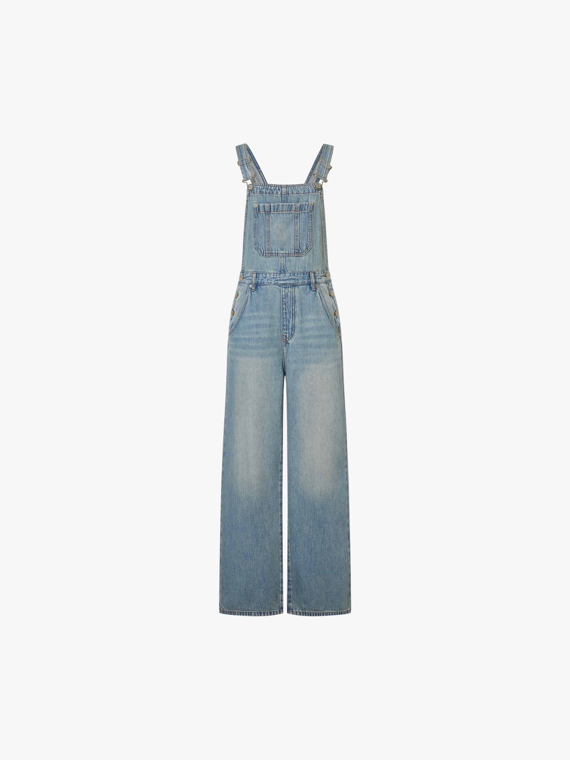 Cotton Blend Denim Overalls - Image 5