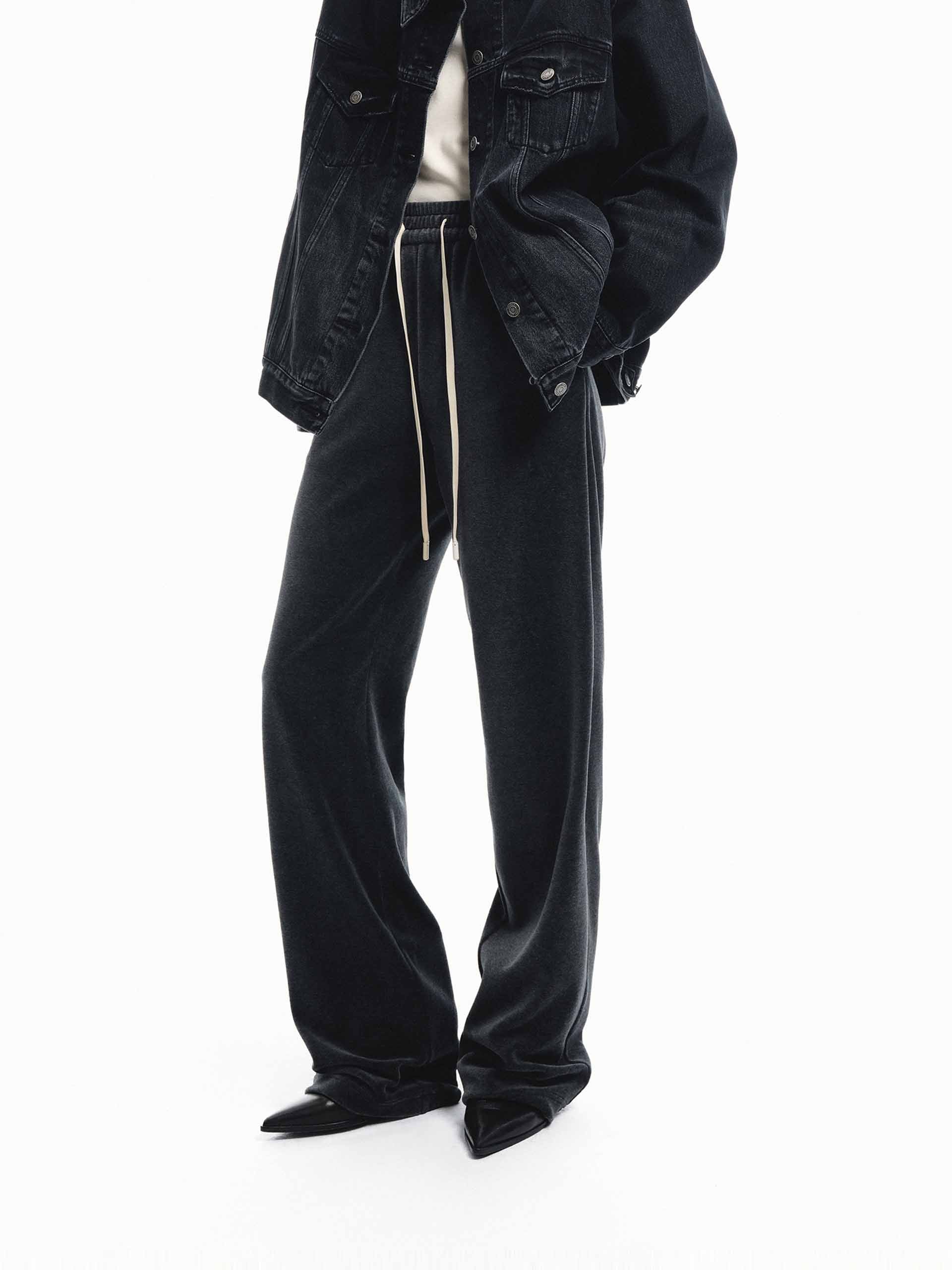 Cotton Blend Drawstring Pants - Image 10
