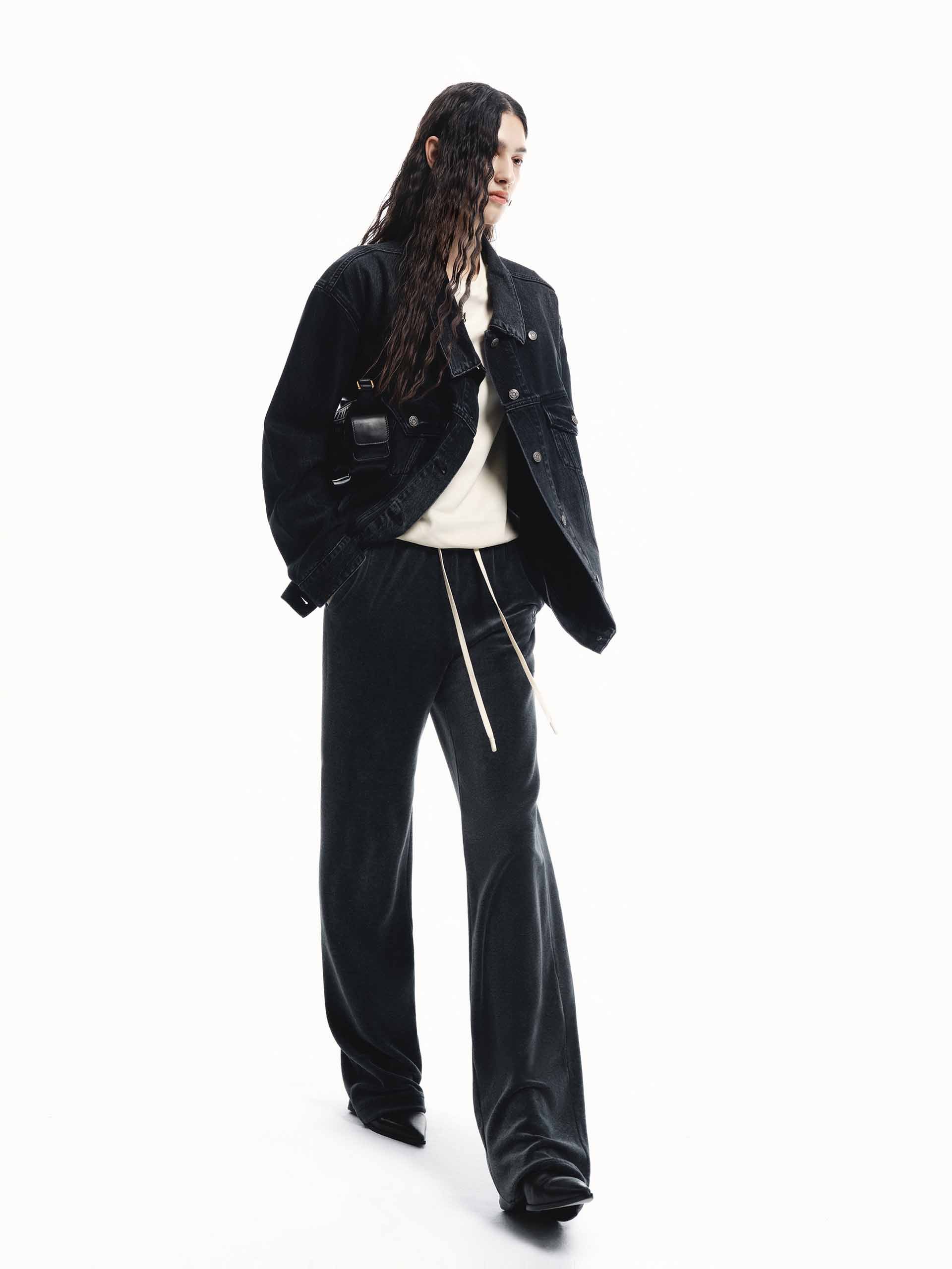 Cotton Blend Drawstring Pants - Image 14