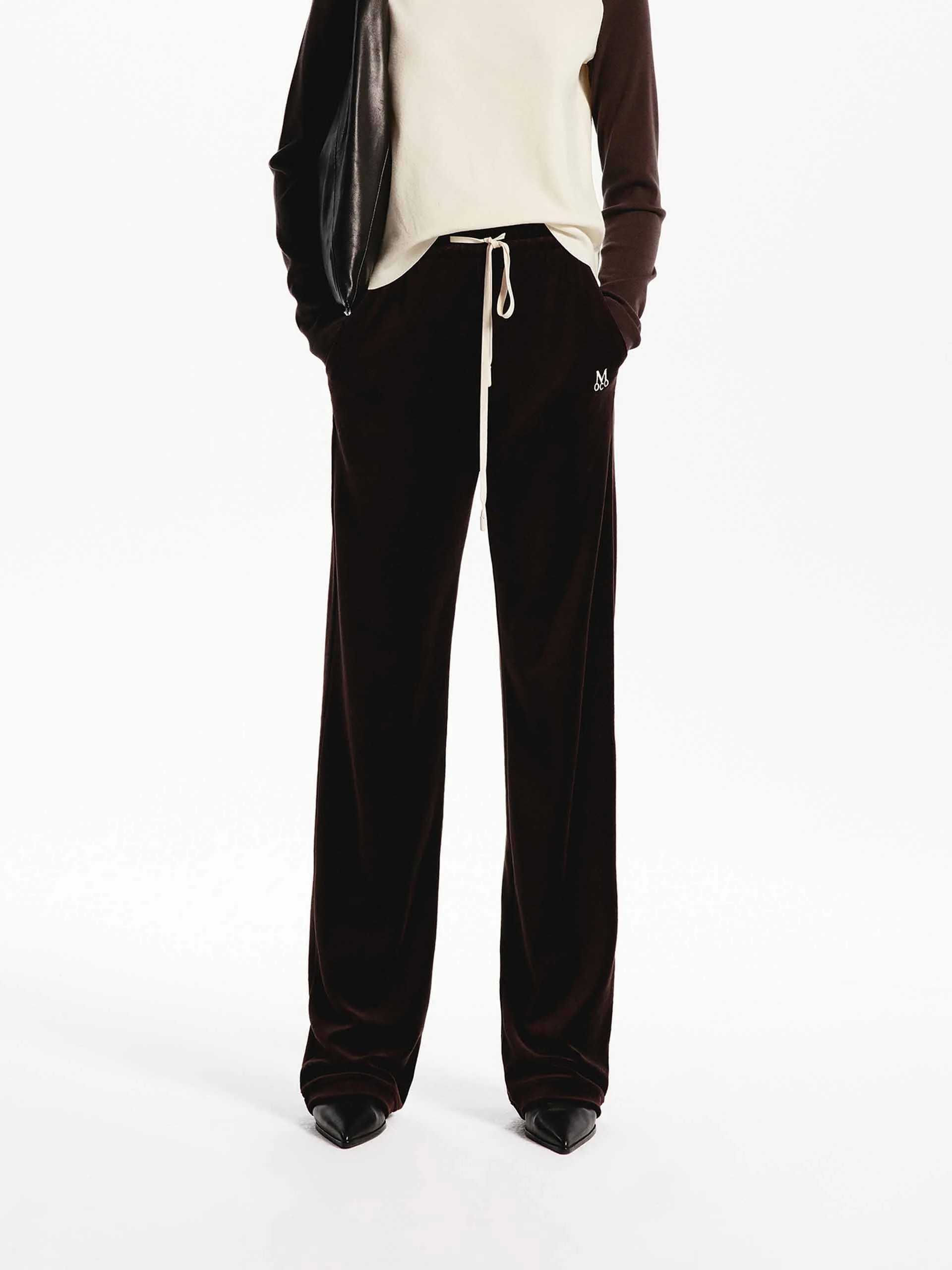 Cotton Blend Drawstring Pants - Image 17