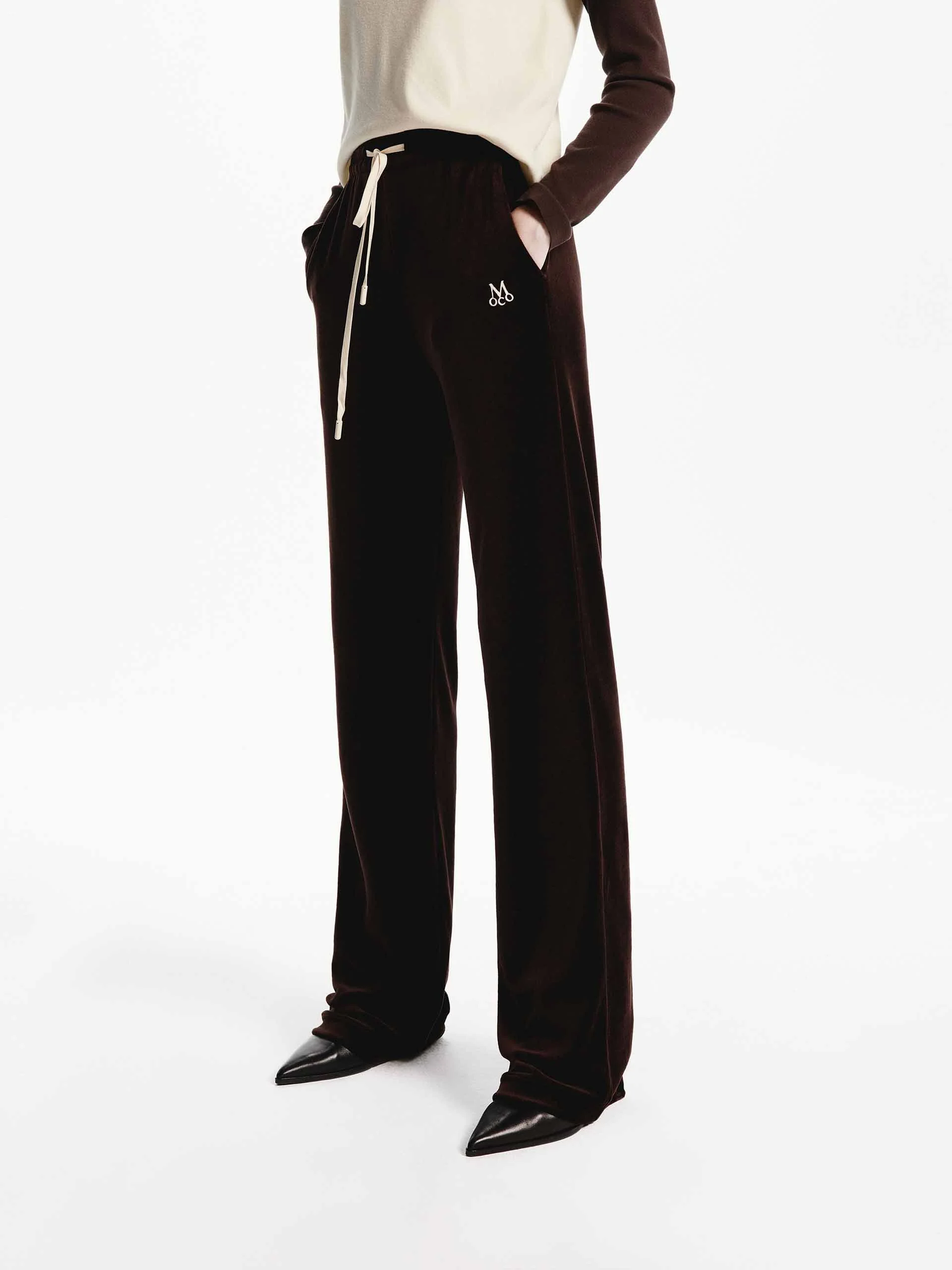 Cotton Blend Drawstring Pants - Image 21