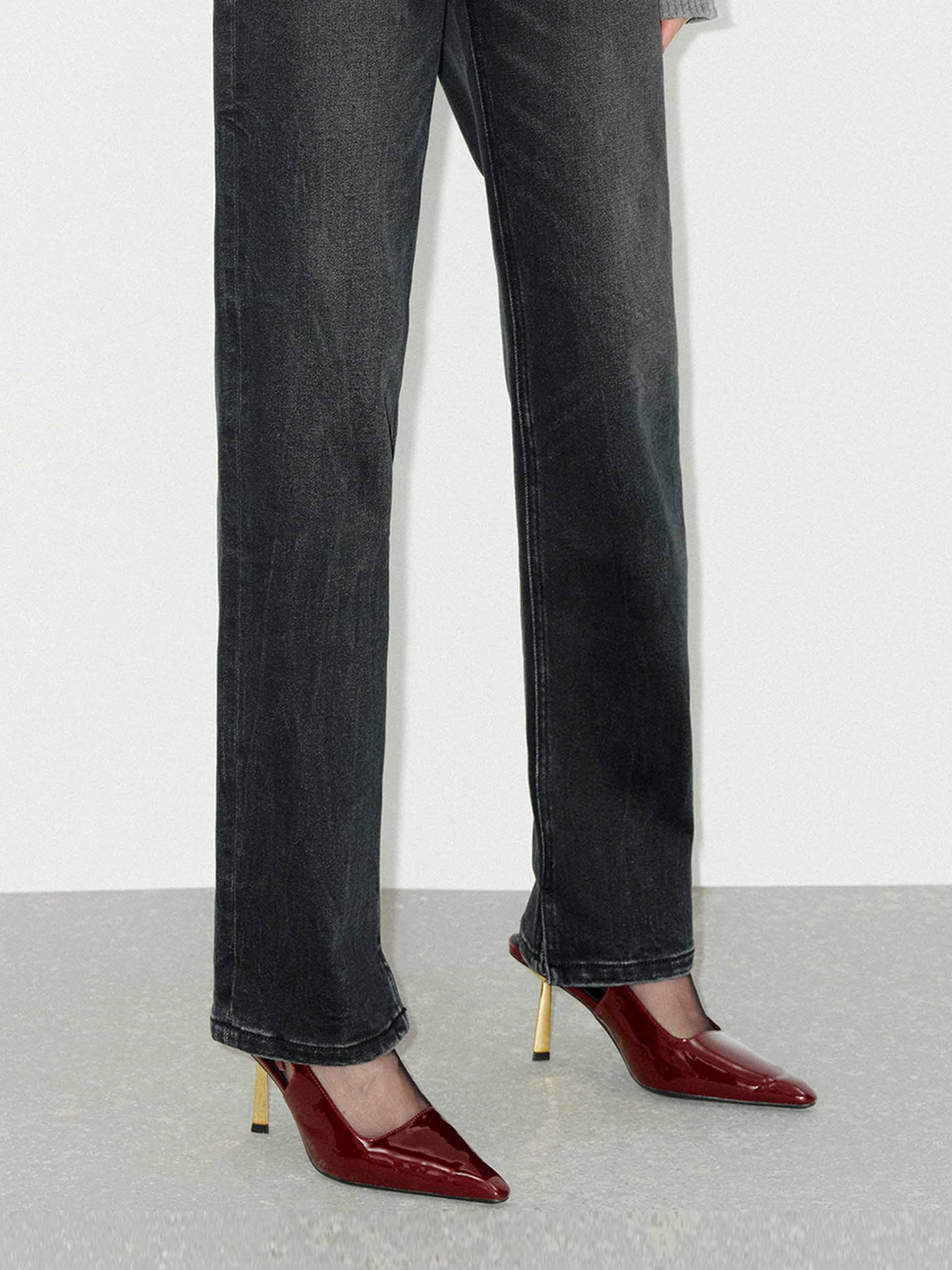 Cotton Blend Fitted Jeans - Image 8